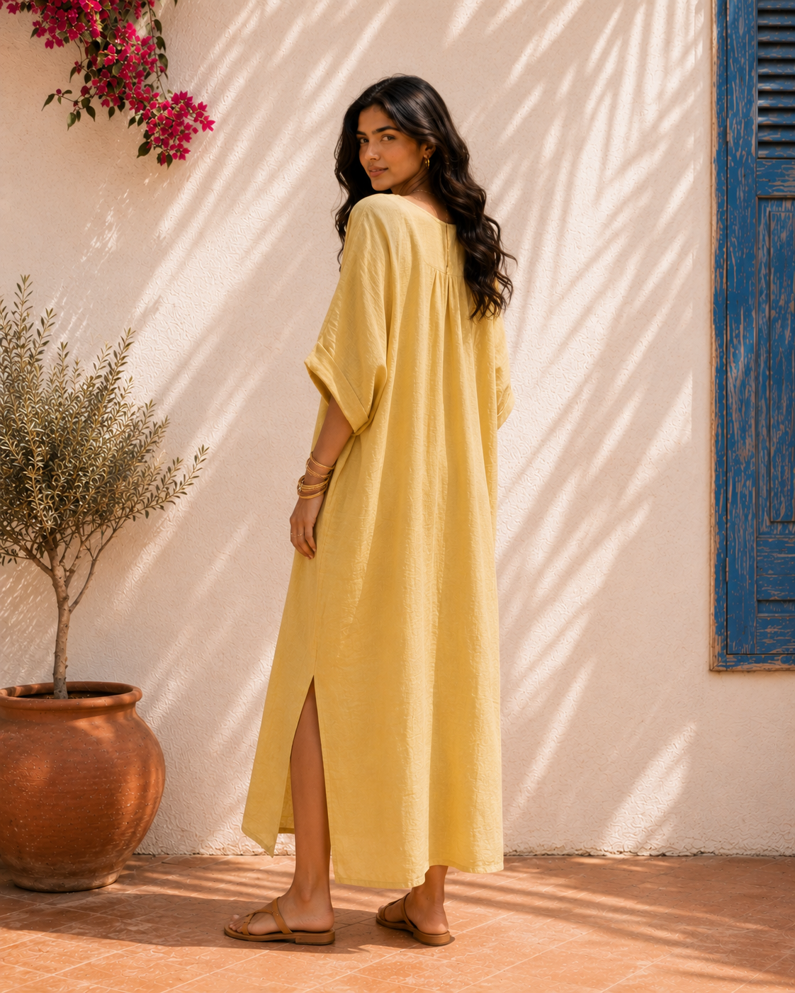 Aahista Butter Kaftan Dress 5
