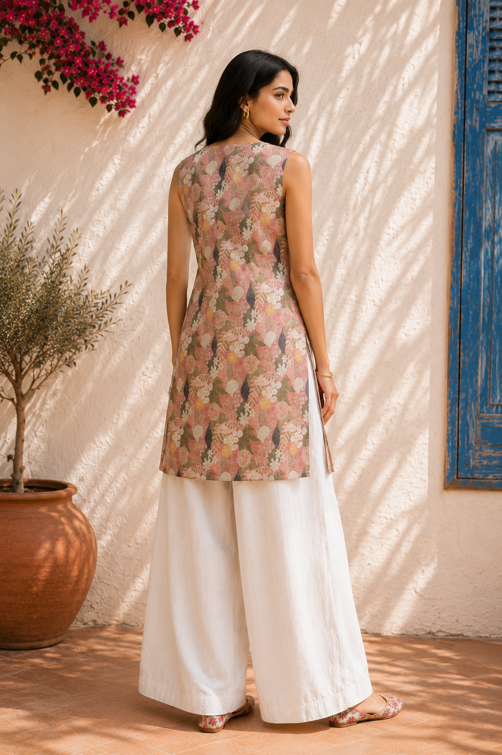 Aahista Dusty Rose Kurta Set 5