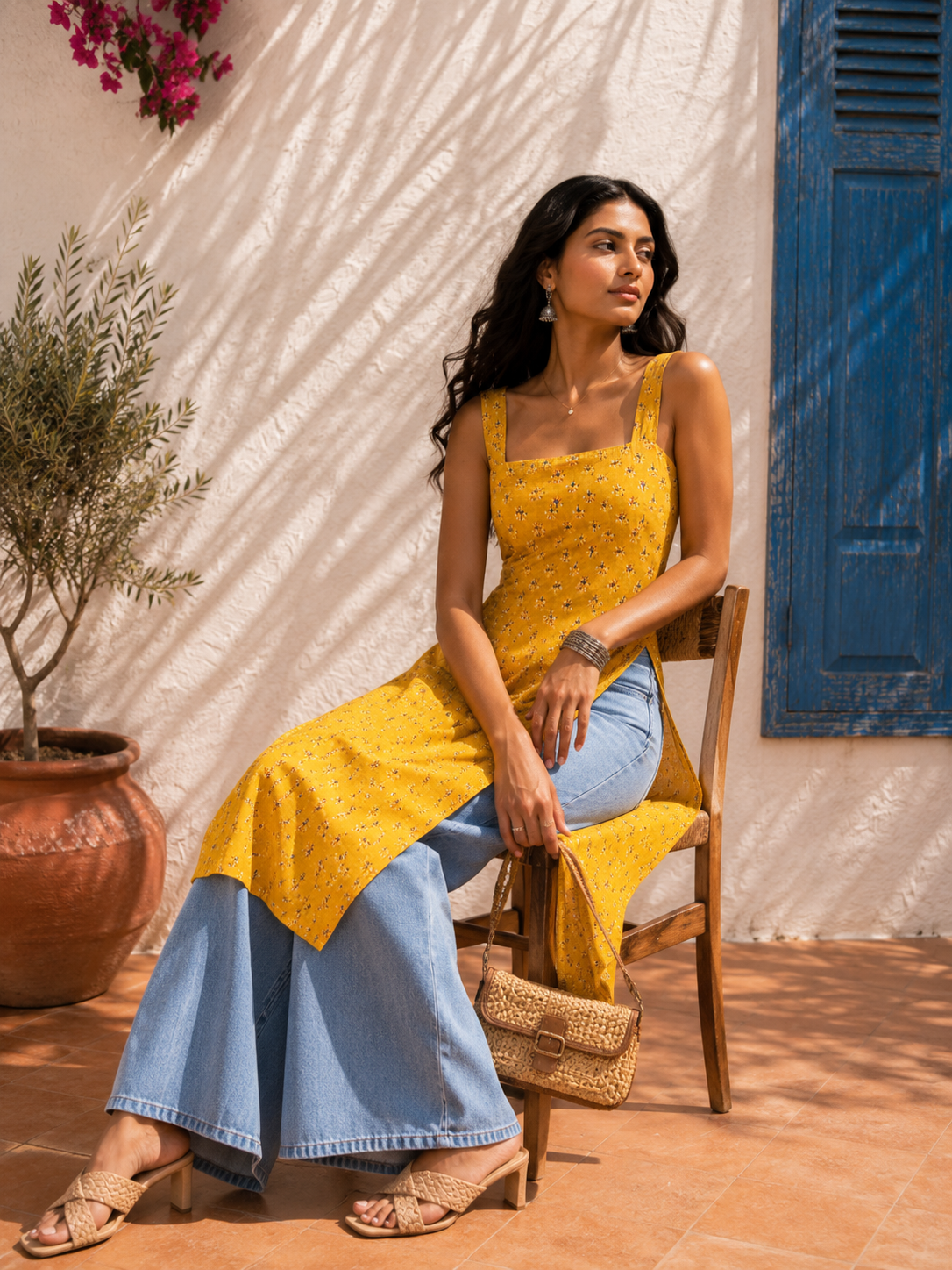 Aahista Marigold Printed Kurti 4