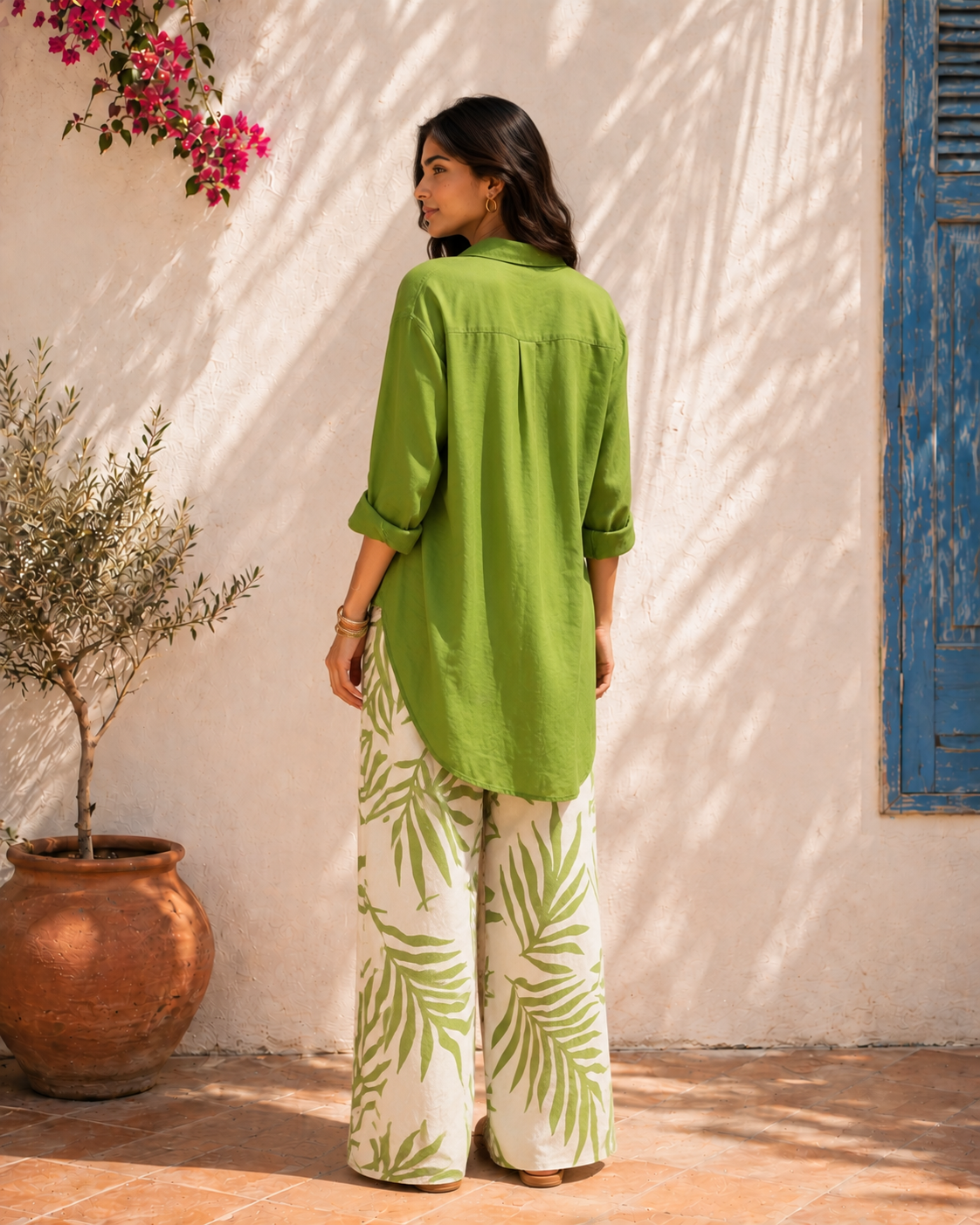 Aahista Palm Green Co-ord Set 6