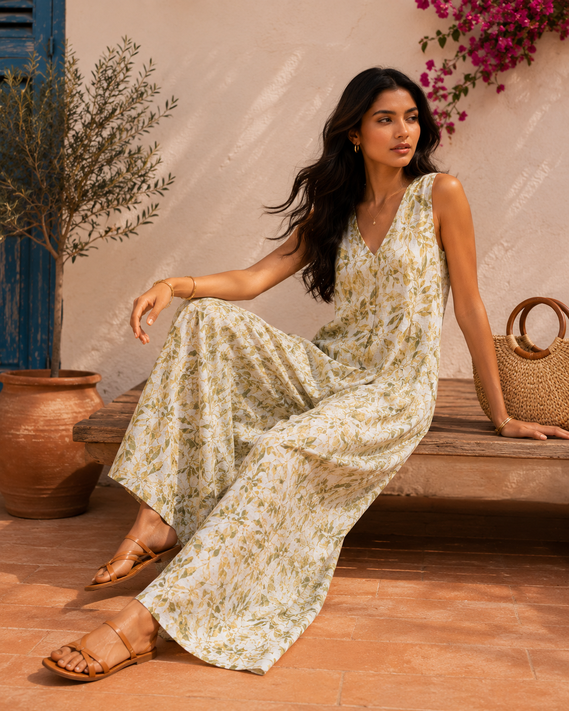 Aahista Sage Vine Jumpsuit 4