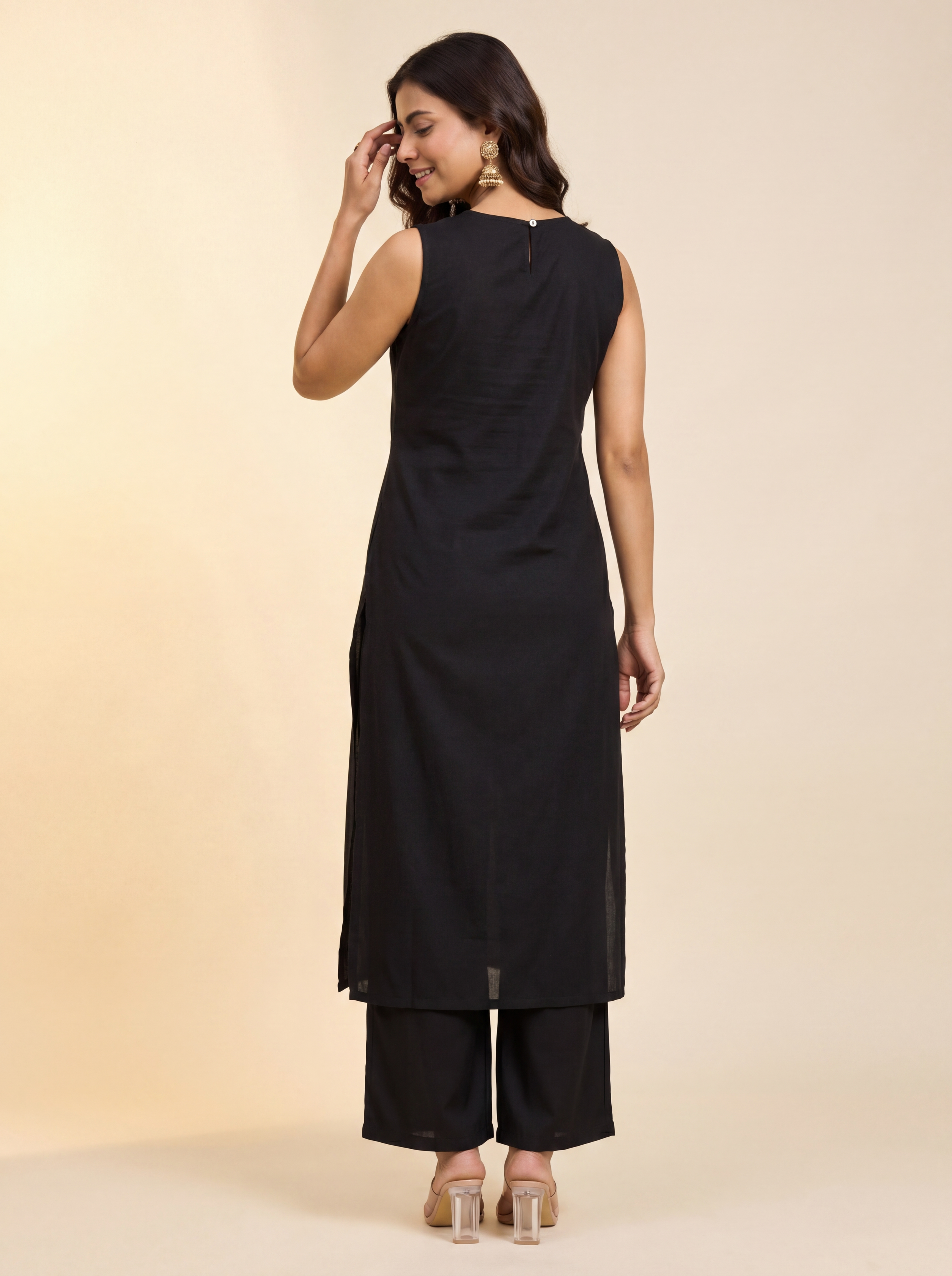 Alaya Select Black Blossom Kurta Set
