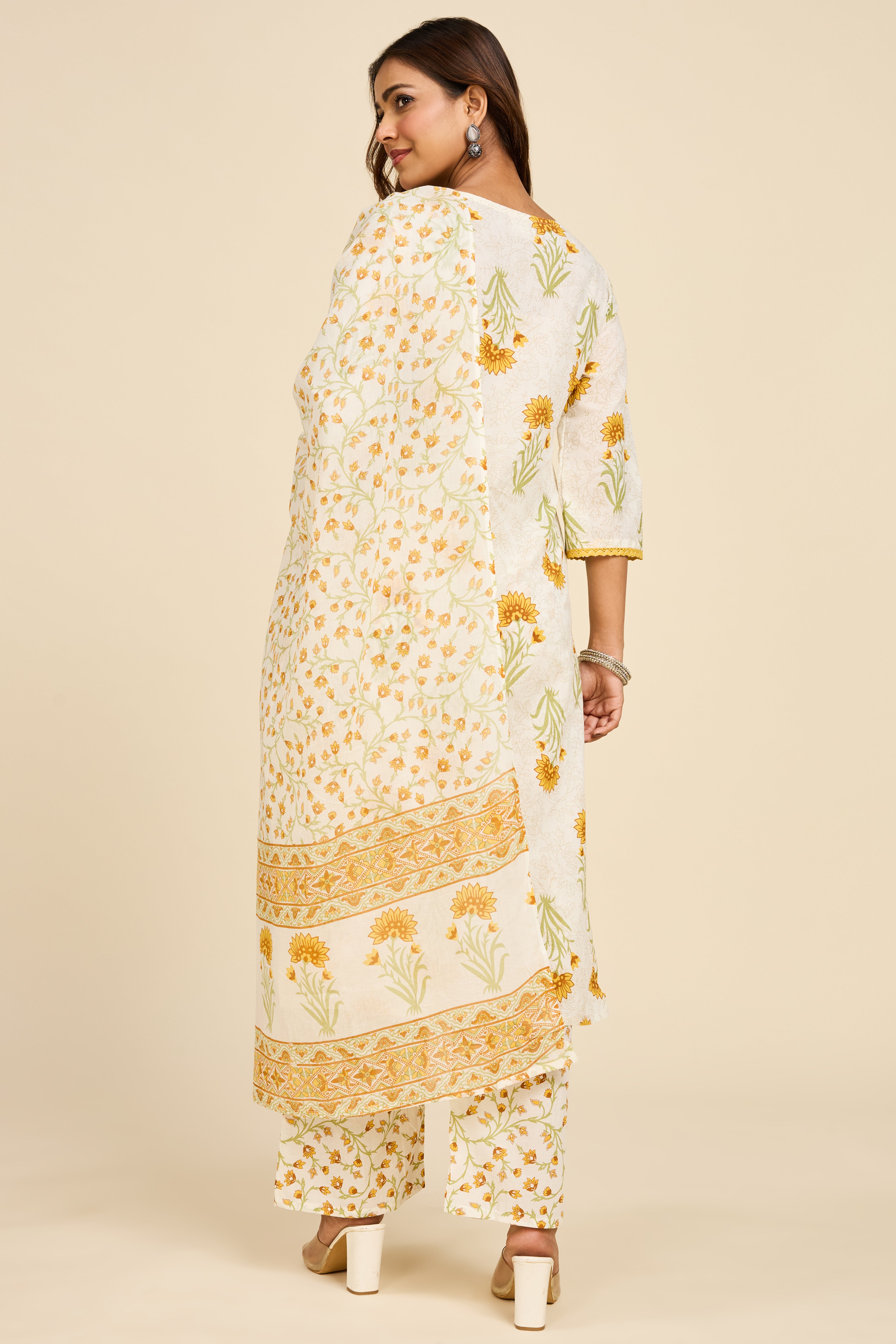Alaya Select Floral Cotton Kurta Set