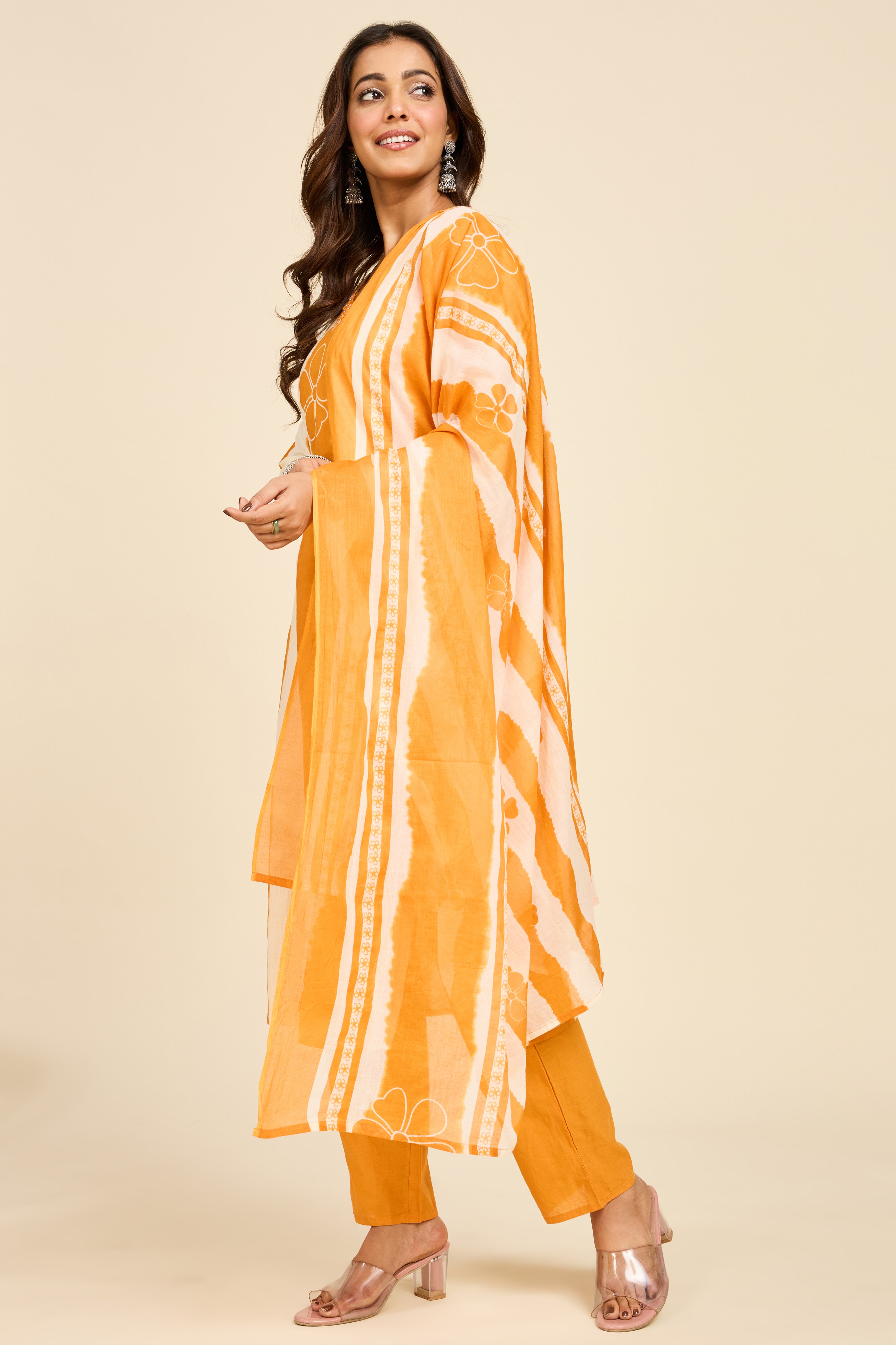 Amber Stripe Kurta Set