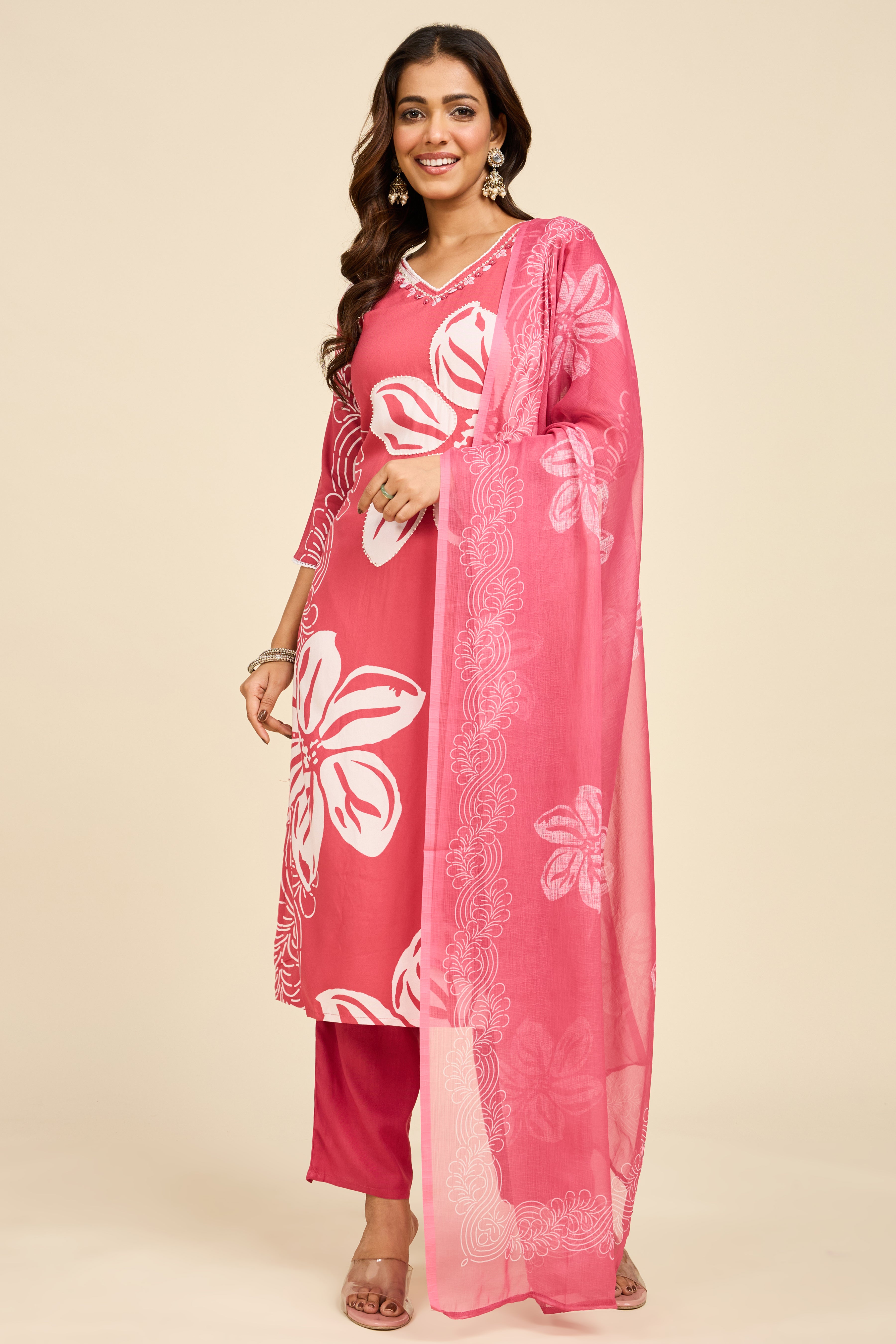 Alaya Select Raspberry Blossom Kurta Set
