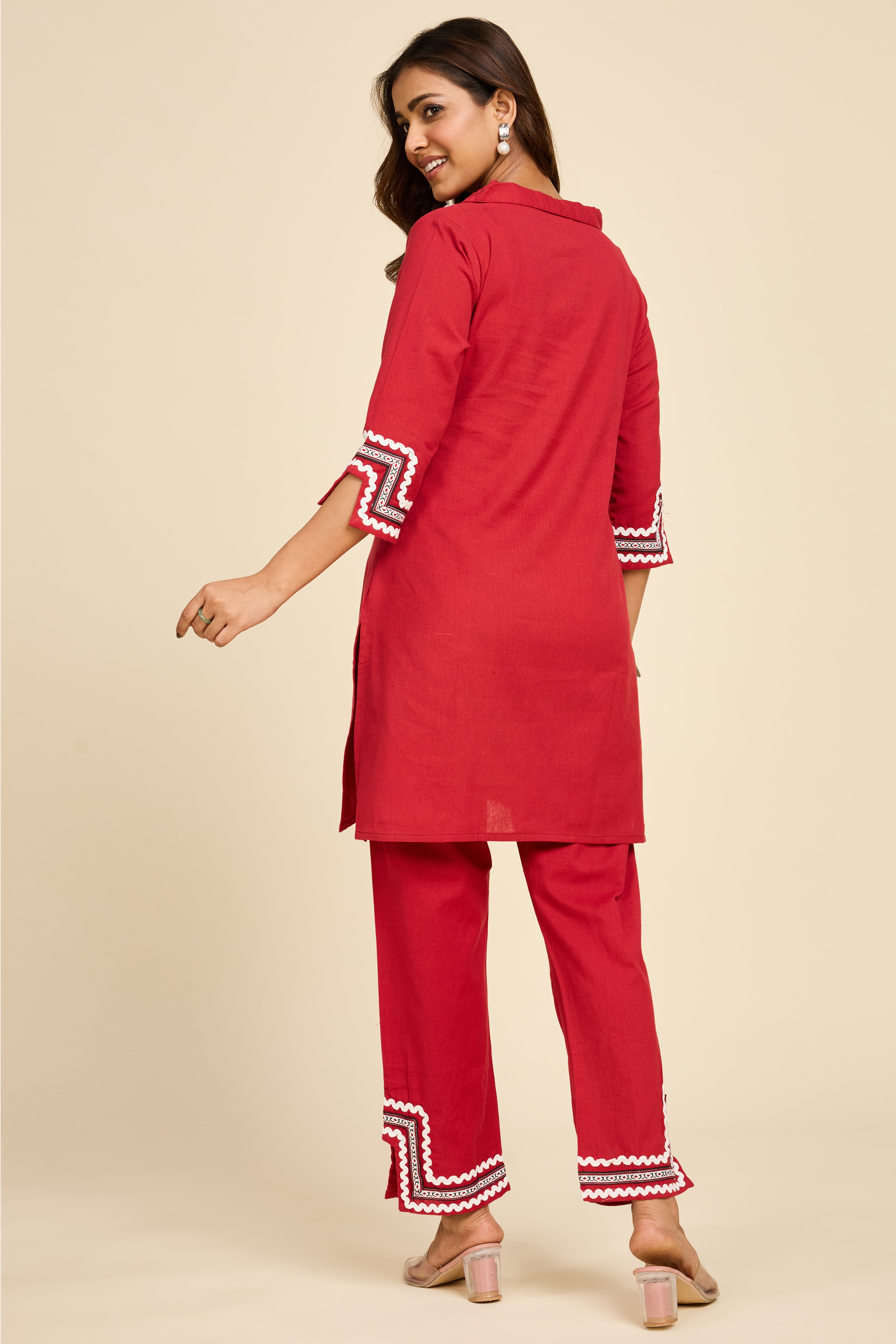 Alaya Select Red Noor Co-ord Set