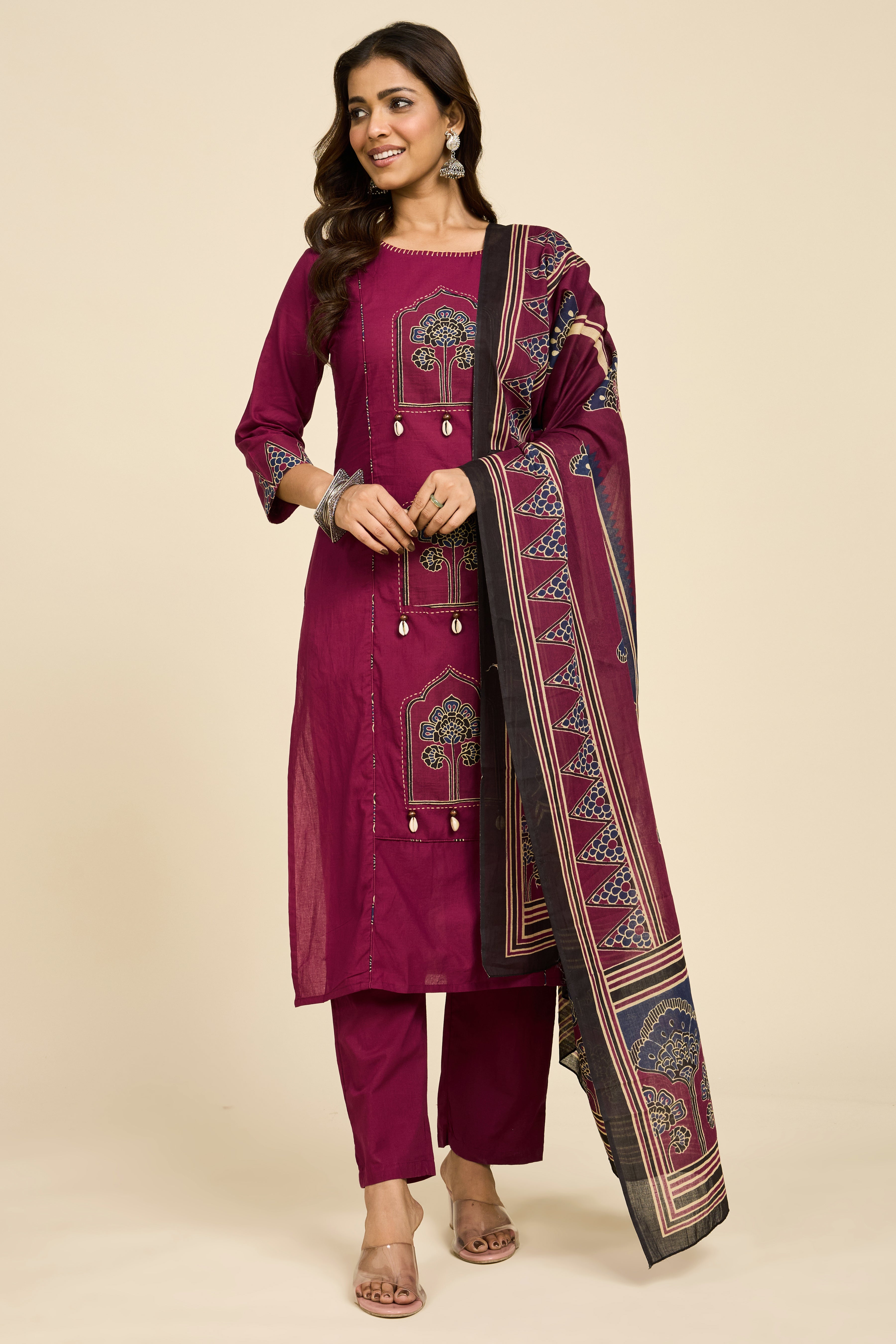Alaya Select Wine Heritage Kurta Set