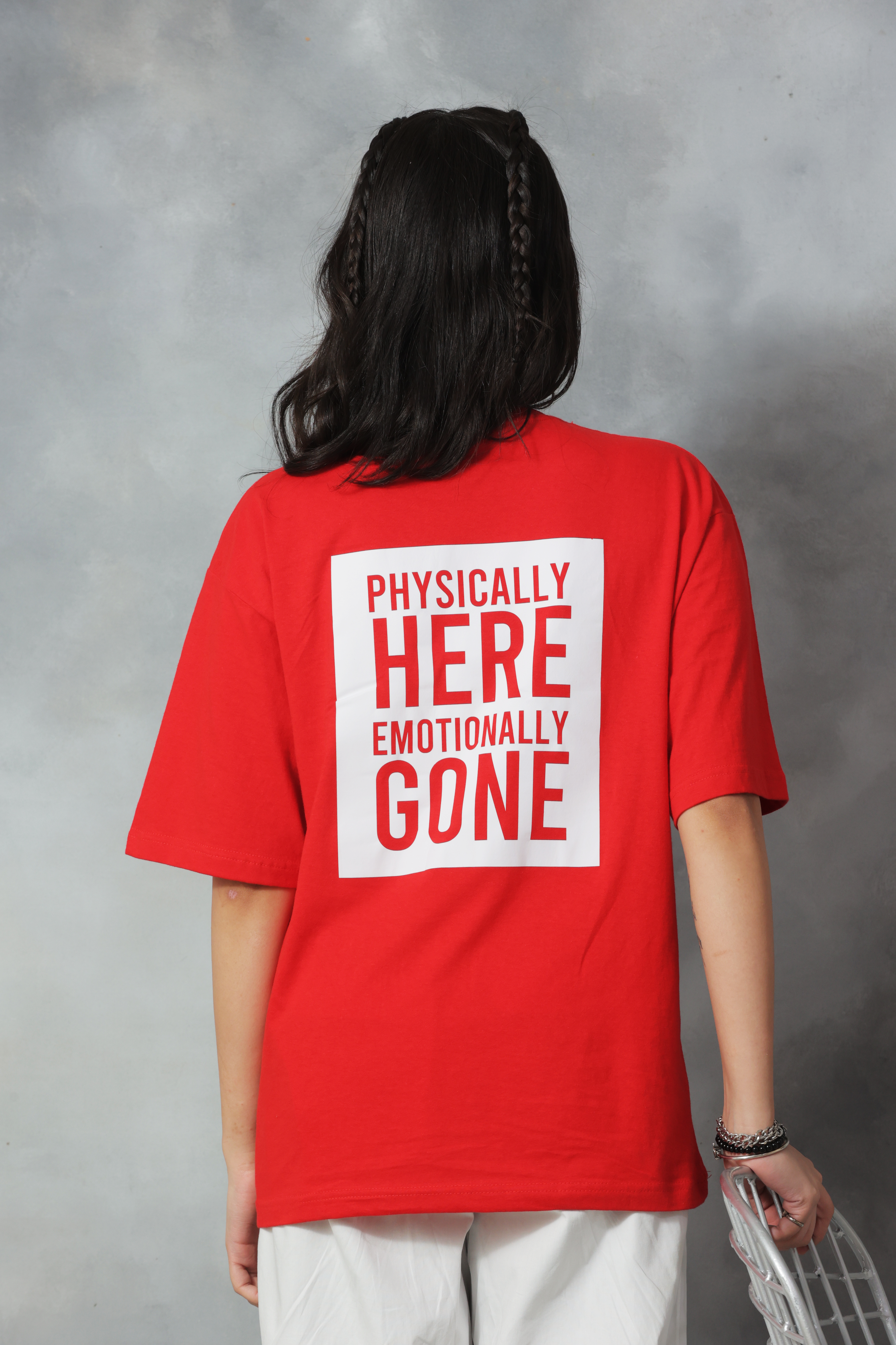 “Physically Here, Emotionally Gone” Oversized Tee