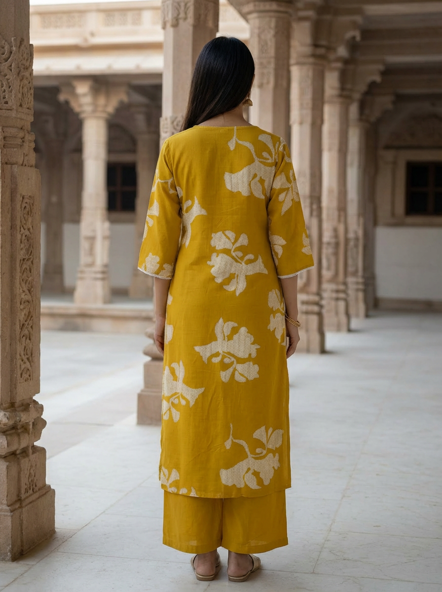 Alaya Select Marigold Kurta Set
