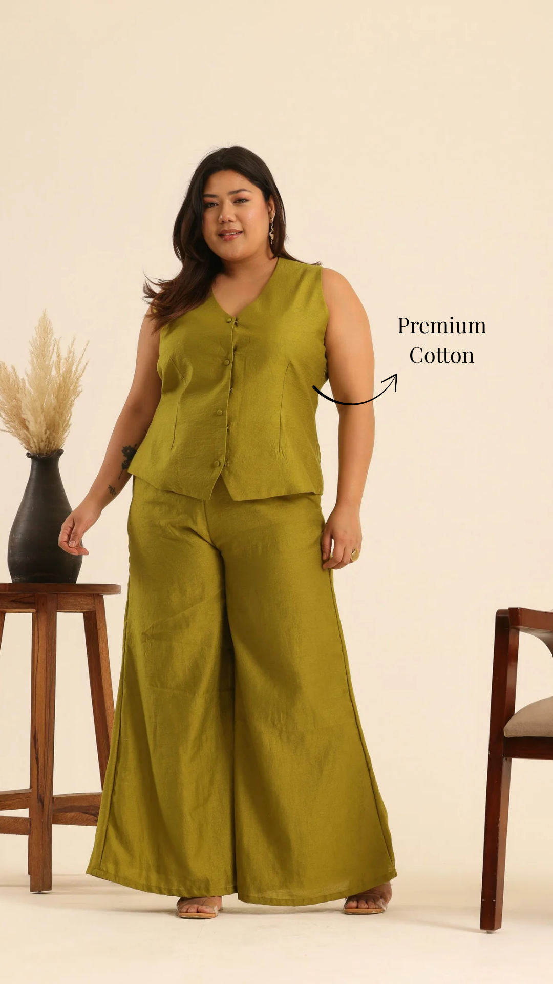 Rangrez Olive Power Aura Set