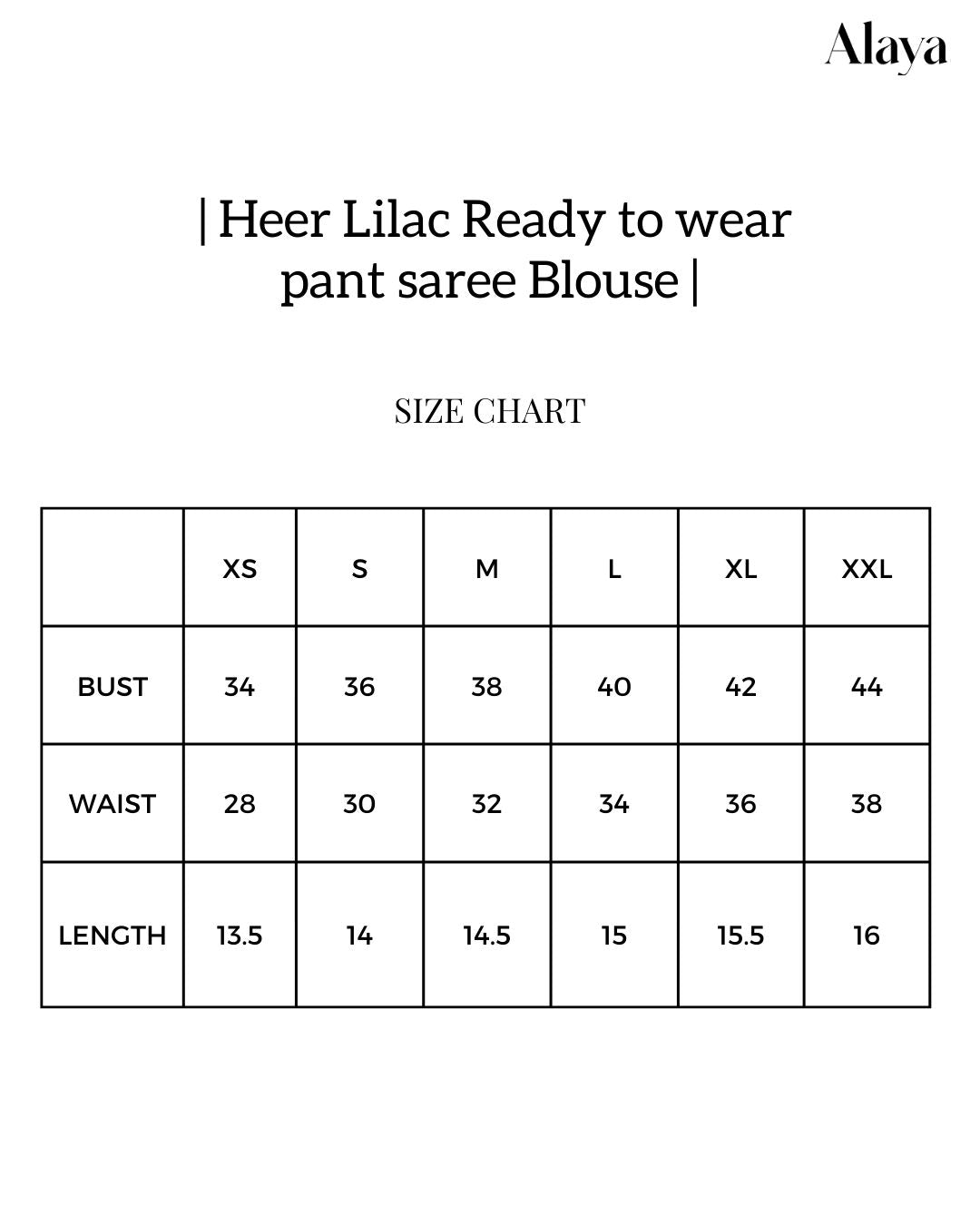 Alaya Heer Lilac Ready To Wear Pant Sari Set