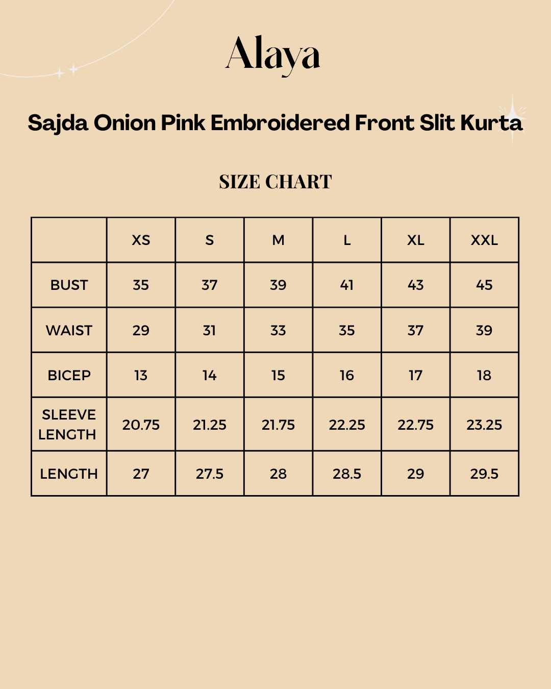 Sajda Onion Pink Embroidered Front Slit Kurta