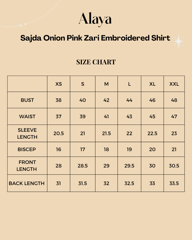 Sajda Onion Pink Embroidered Shirt Set