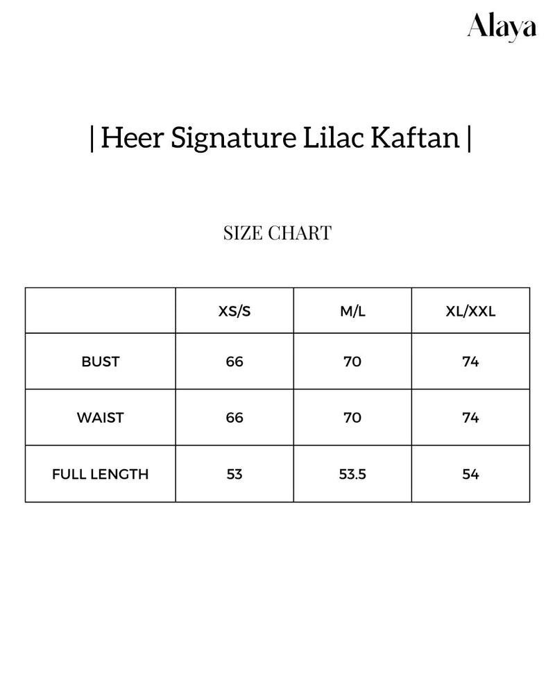 Alaya Heer Signature Lilac Kaftan