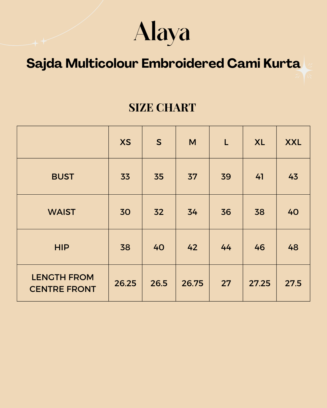 Sajda Multicolour Embroidered Cami Kurta