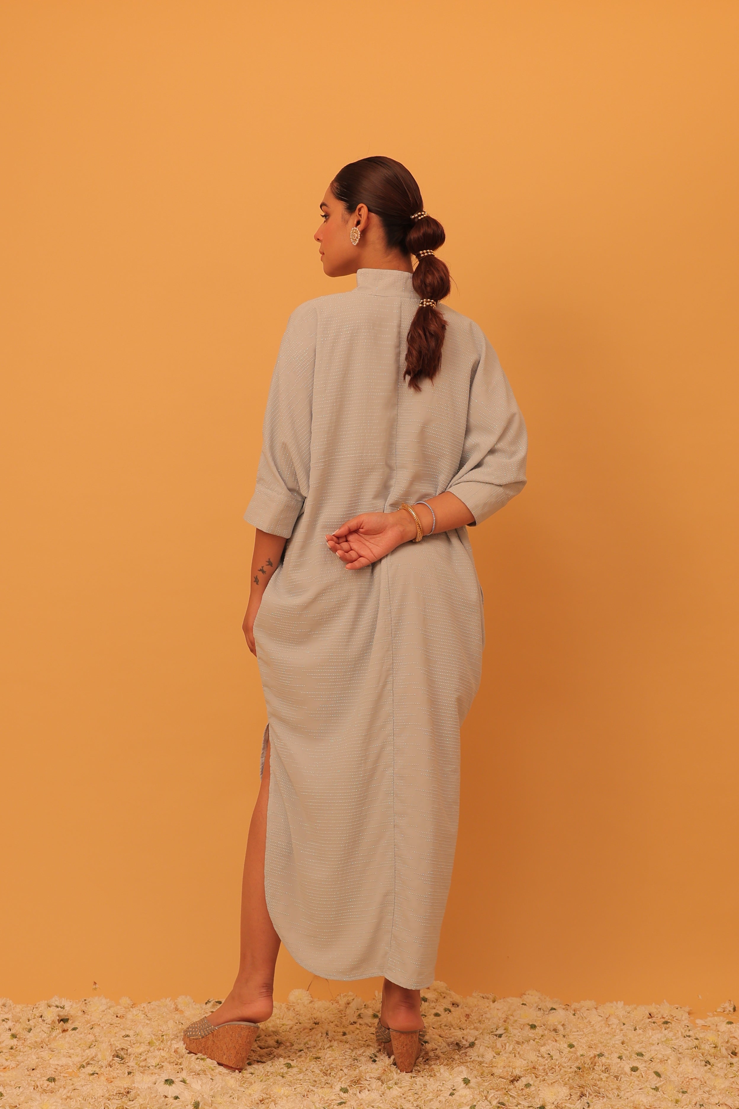 Alaya Mehfil Powder Blue Kaftan