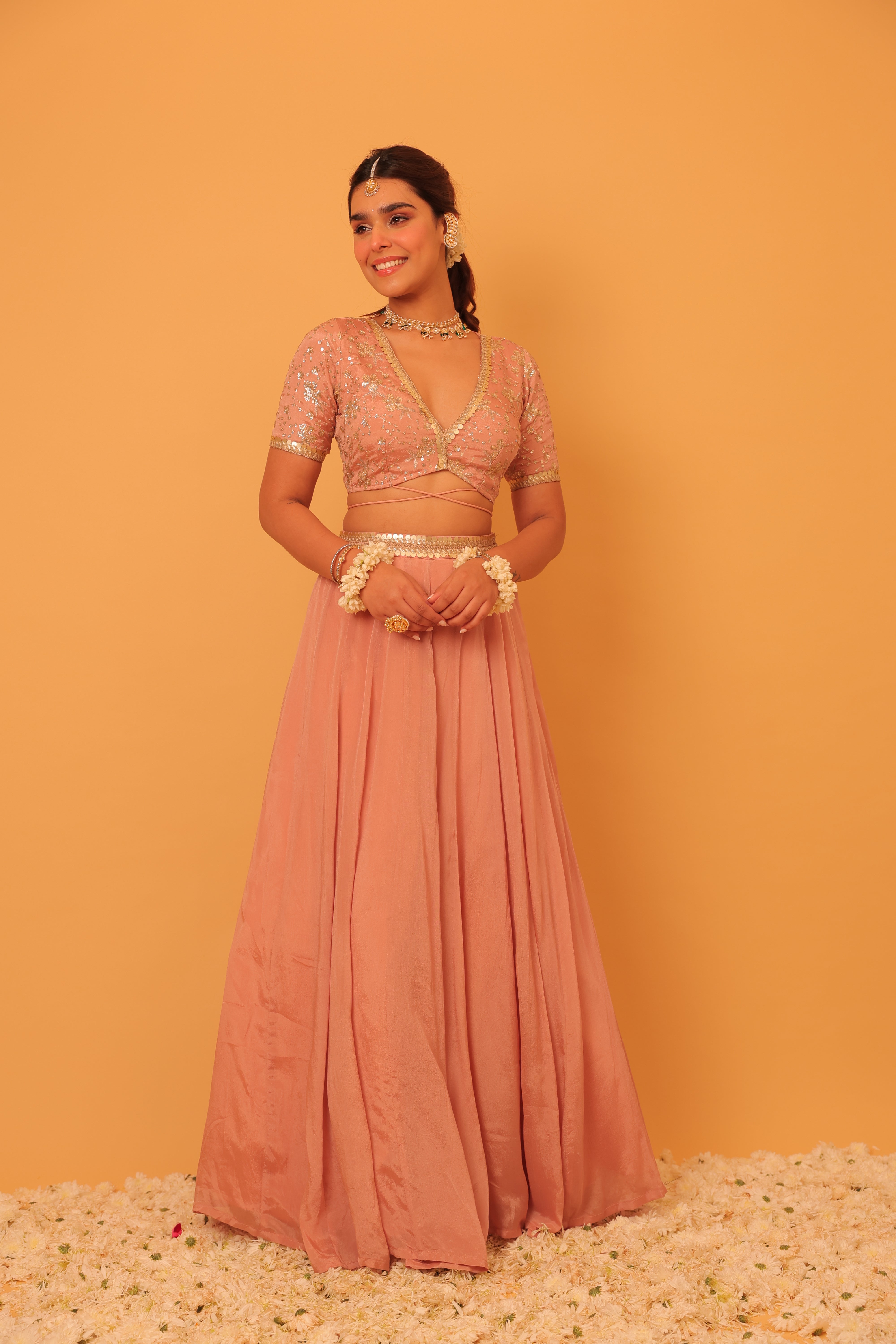 Alaya Mehfil Blush Pink Lehenga Set