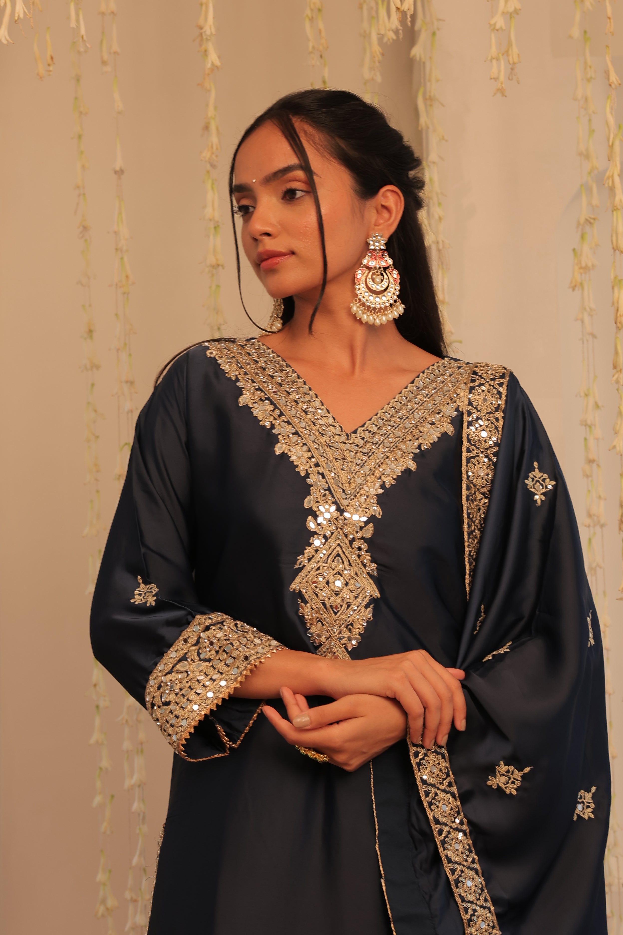 Alaya Mehfil Galaxy Blue Kurta Set