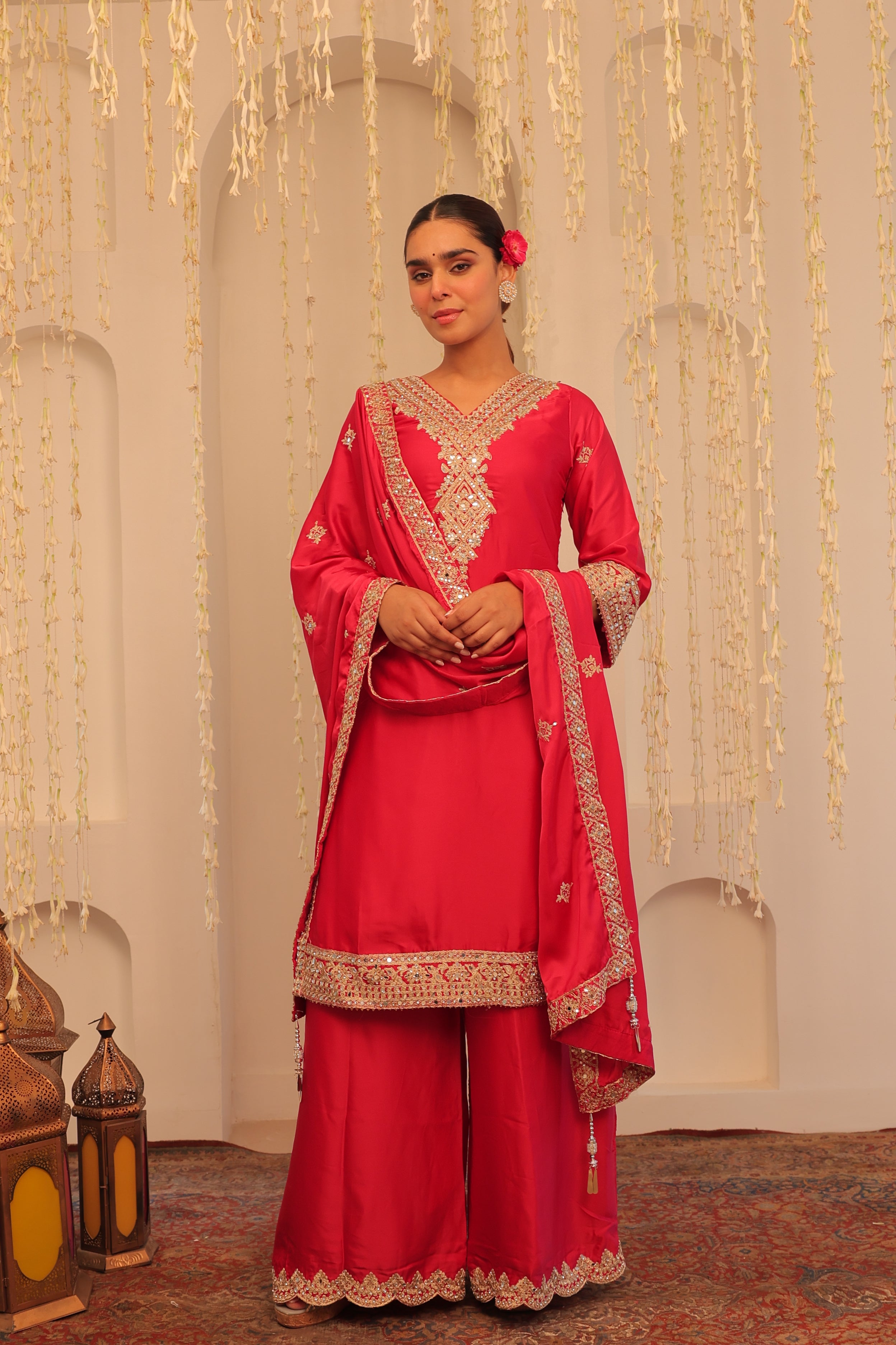 Alaya Mehfil Raspberry Pink Kurta Set