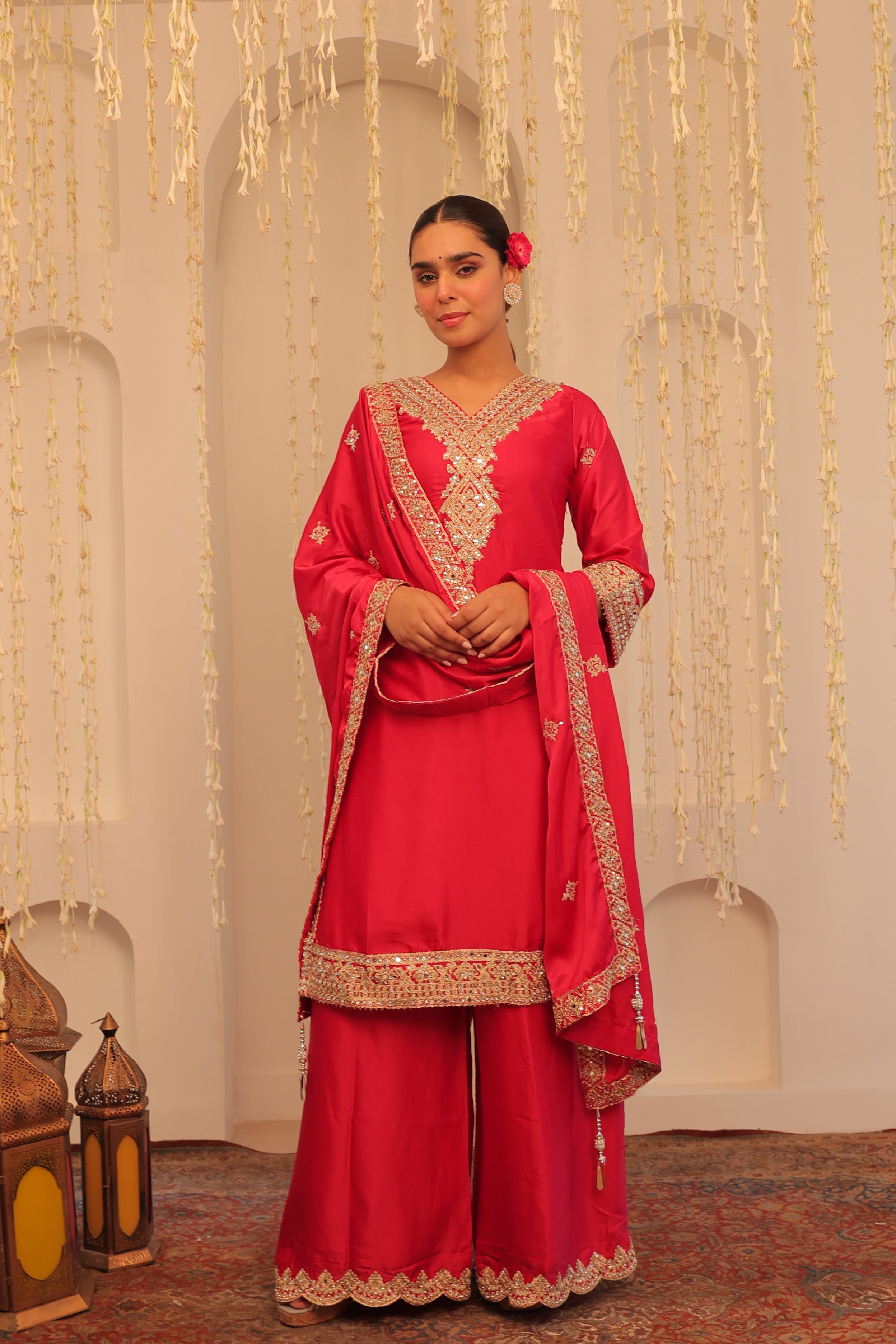 Alaya Mehfil Raspberry Pink Kurta Set