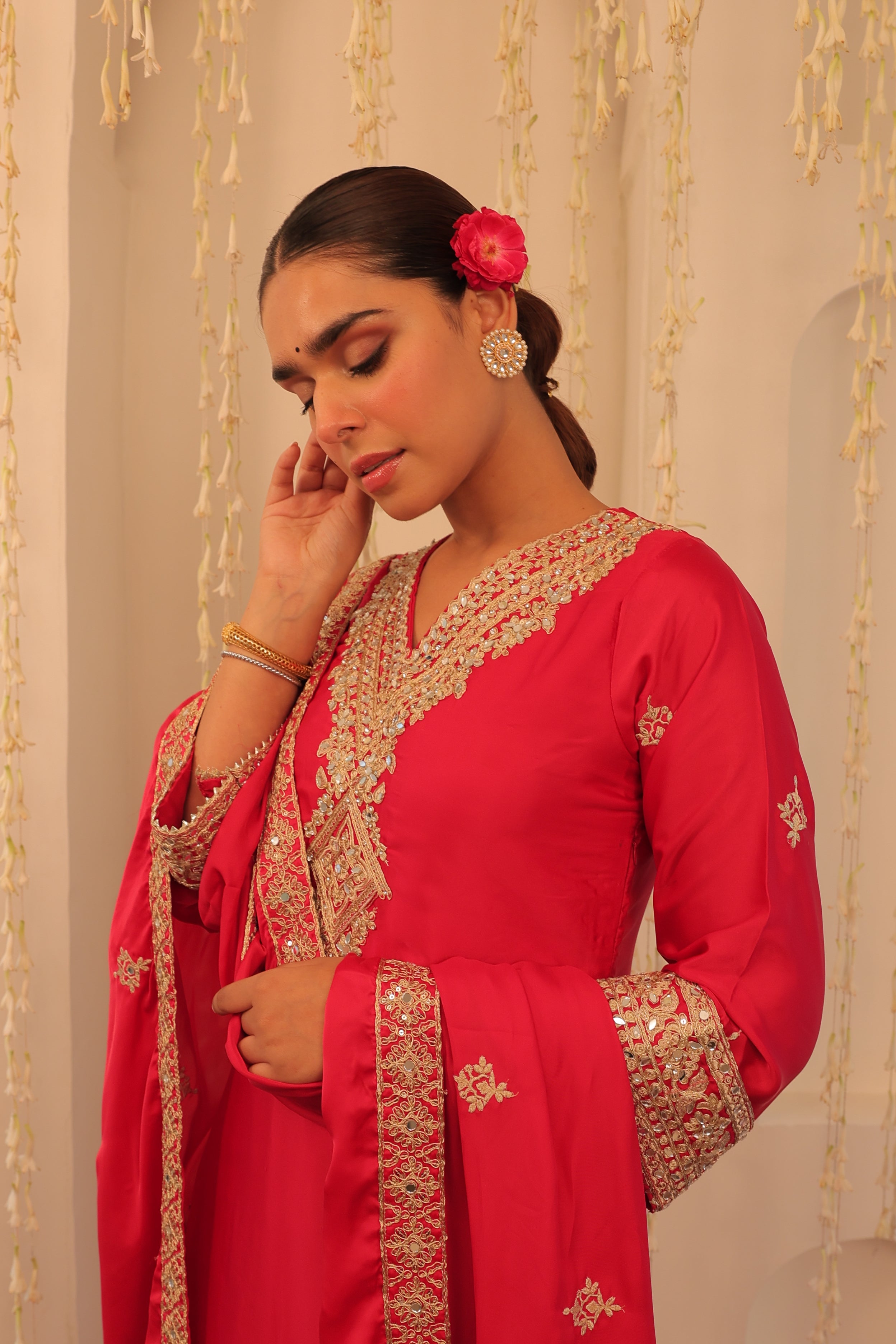 Alaya Mehfil Raspberry Pink Kurta Set