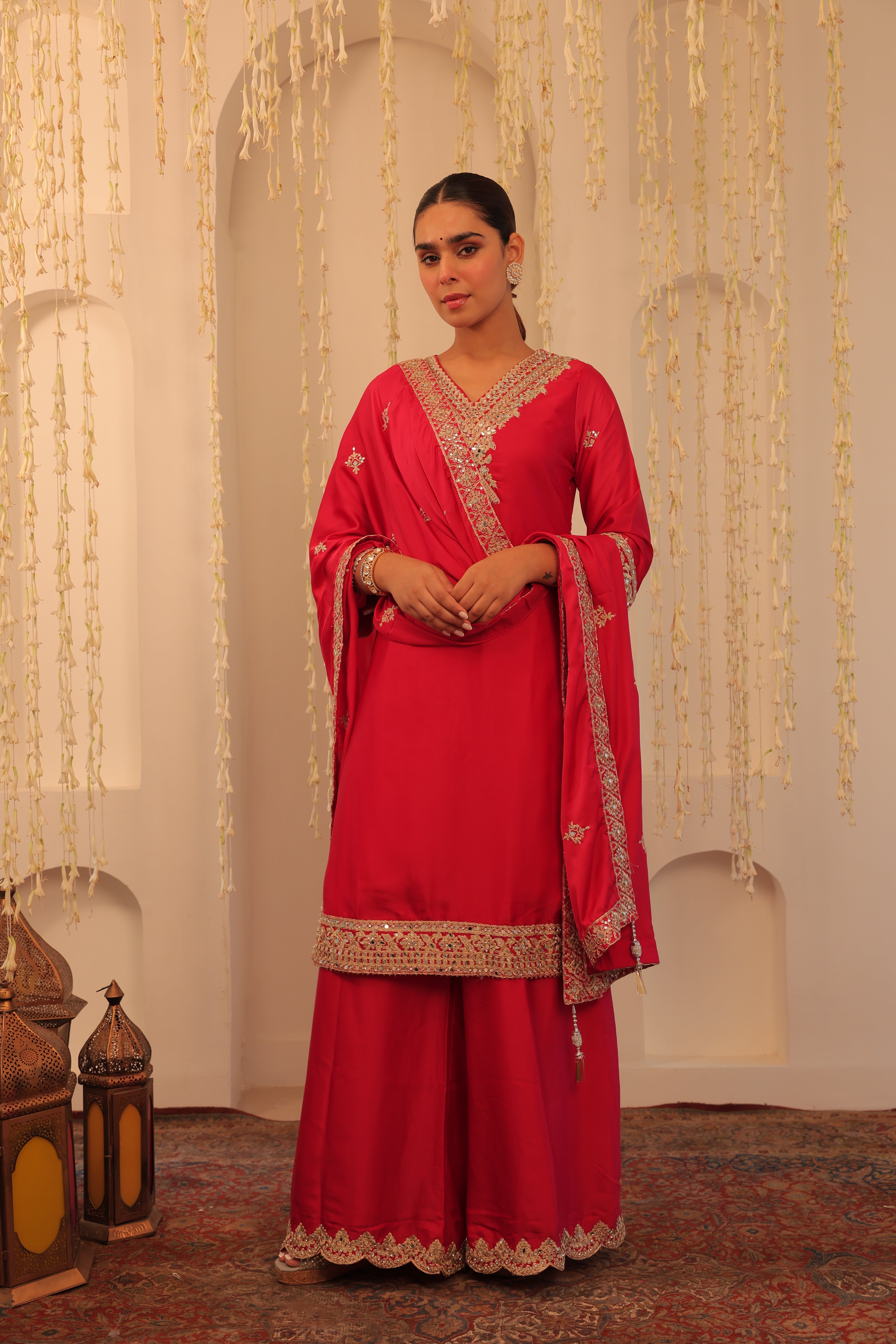 Alaya Mehfil Raspberry Pink Kurta Set