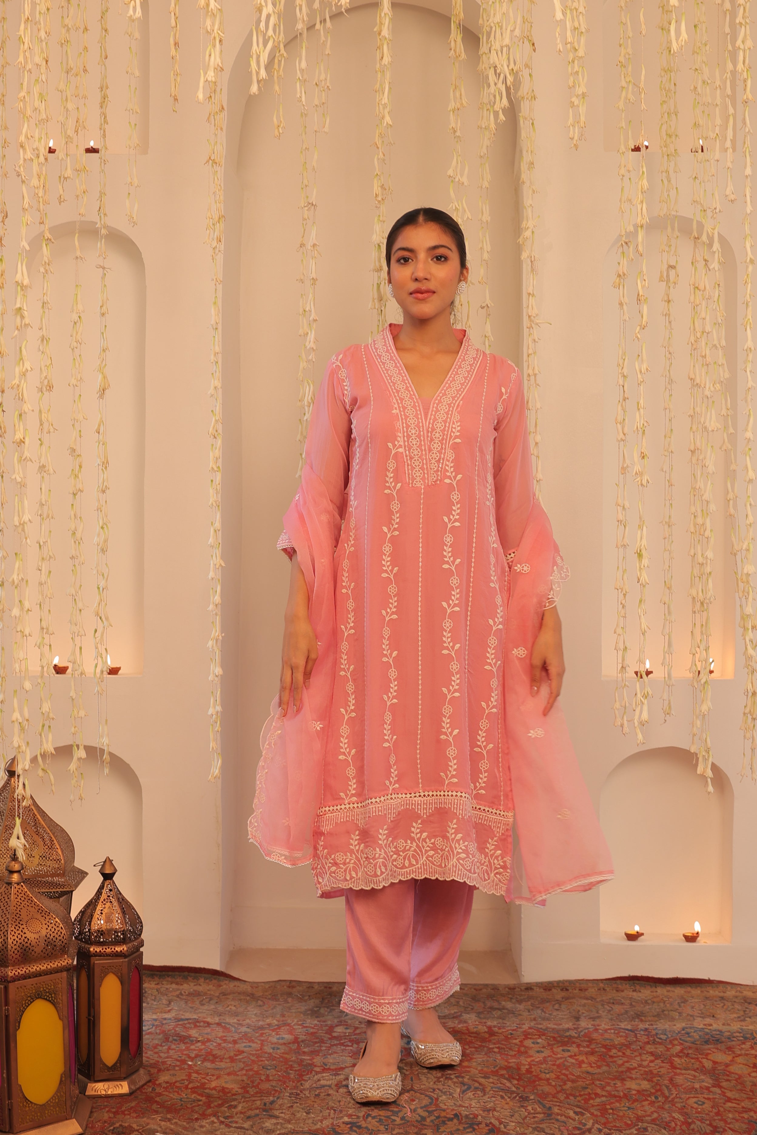 Alaya Mehfil Dusty Rose Kurta Set