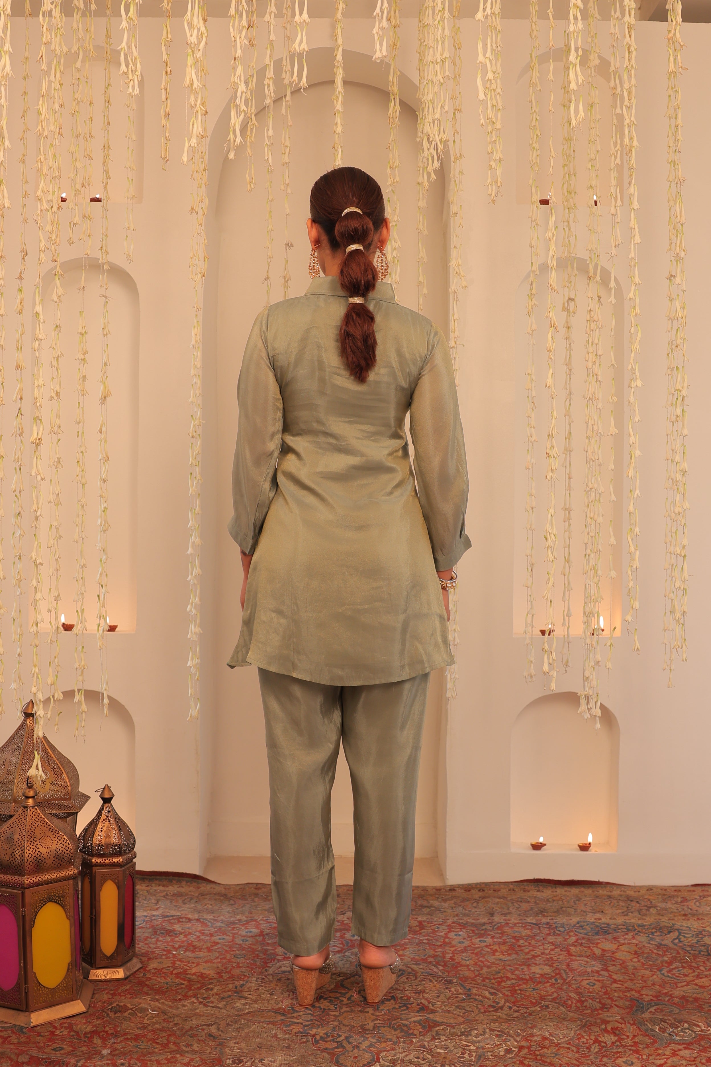 Alaya Mehfil Green Tint Co-ord Set