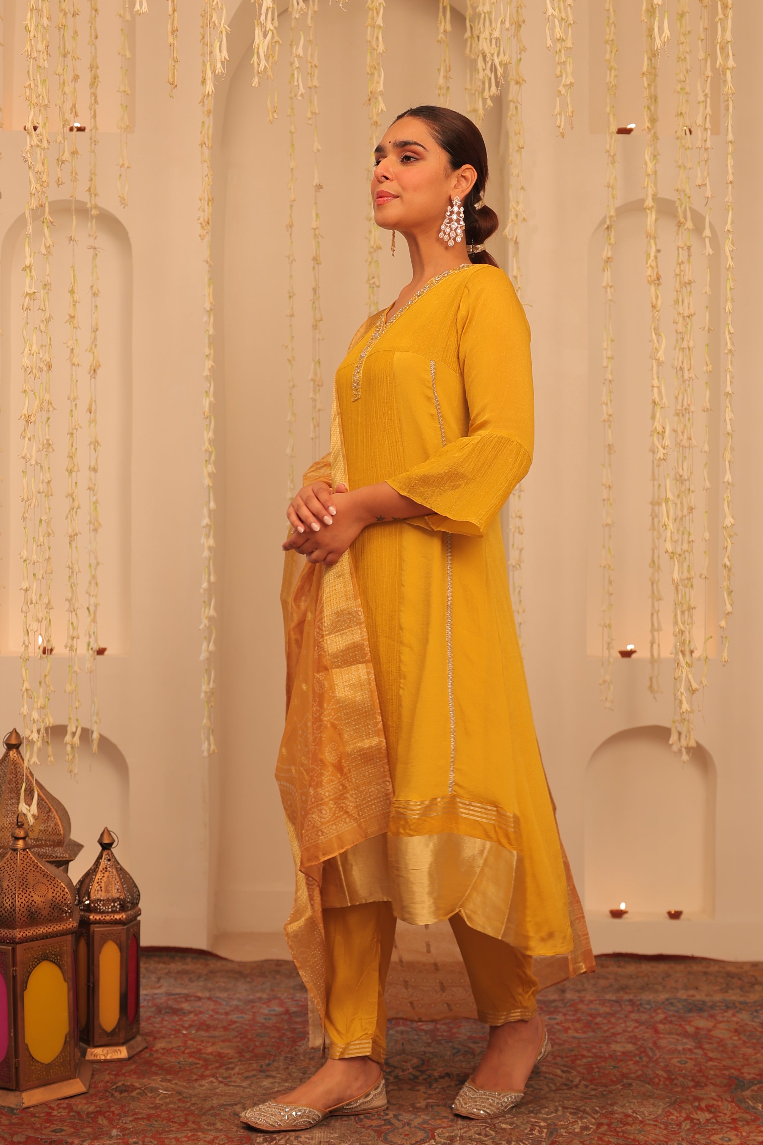 Alaya Mehfil Sunflower  Kurta Set