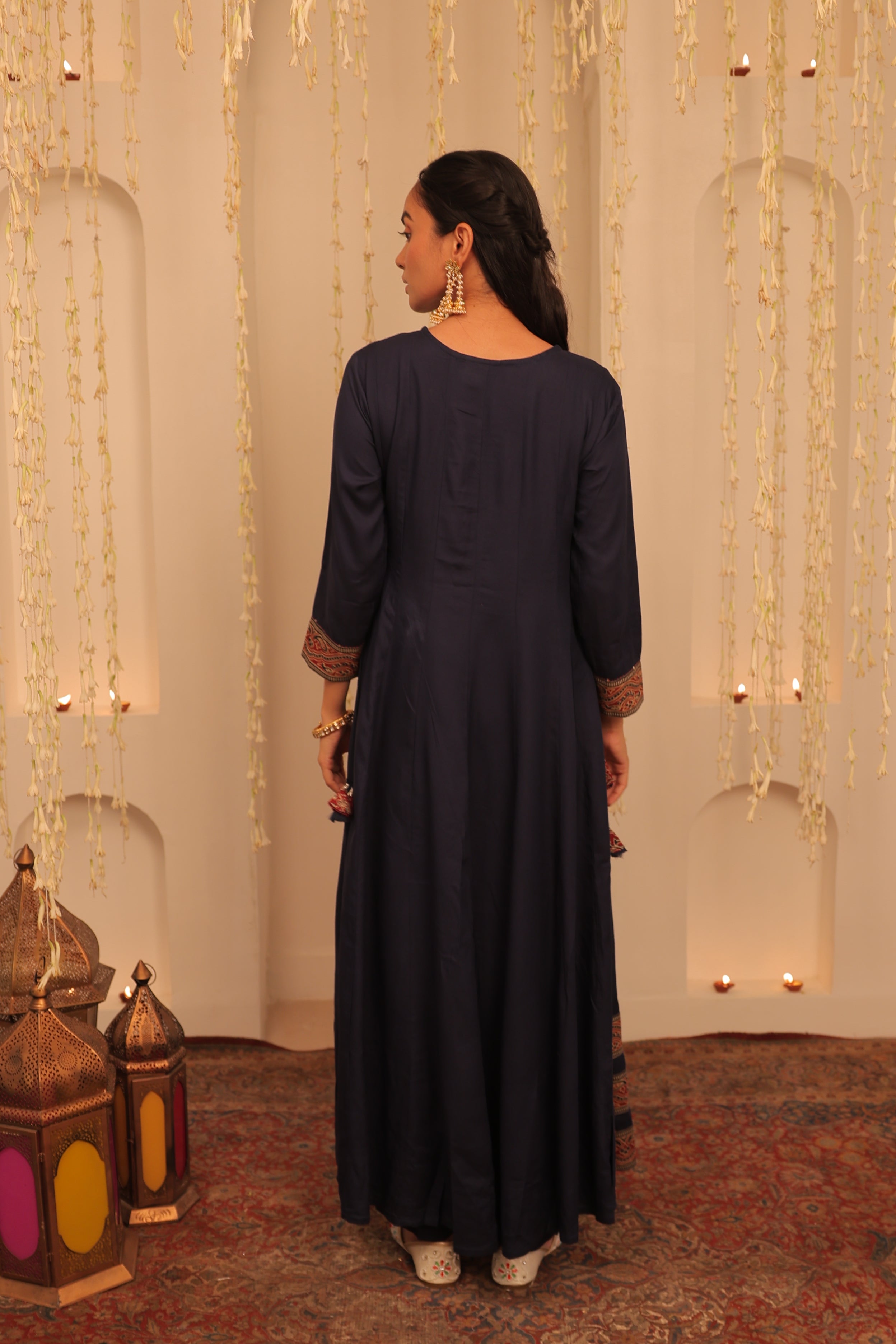 Alaya Mehfil Royal Blue Anarkali Set