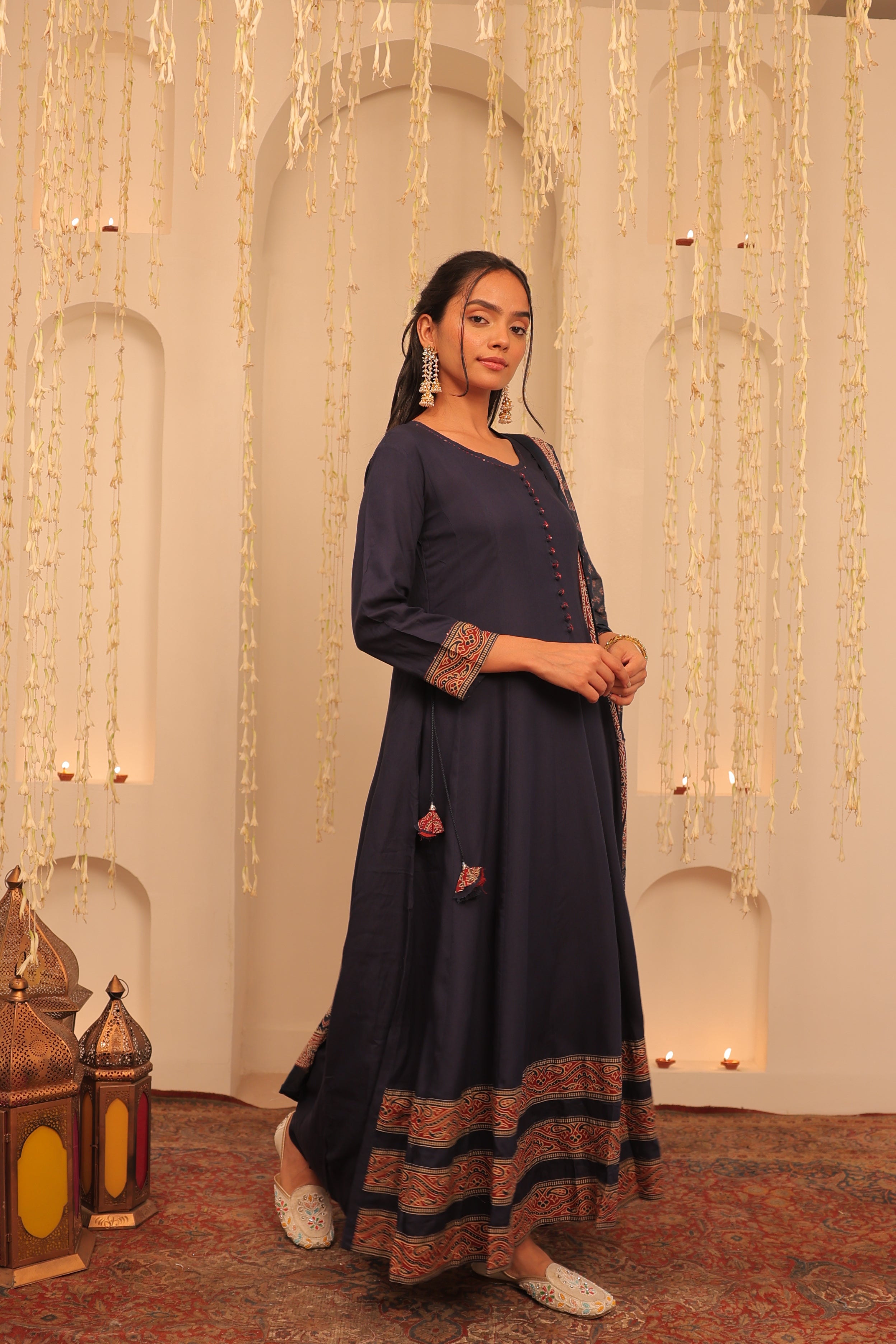 Alaya Mehfil Royal Blue Anarkali Set