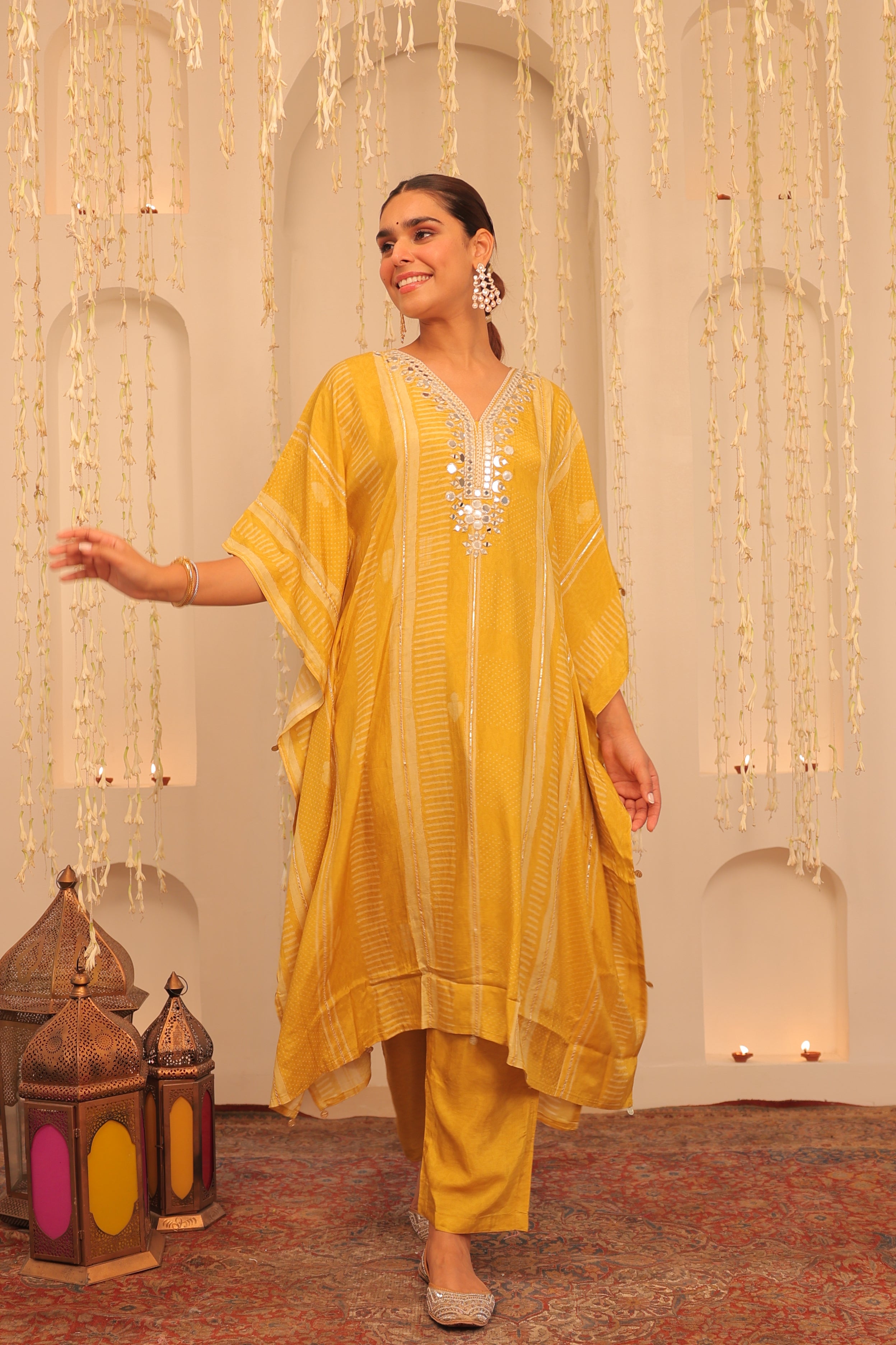 Alaya Mehfil Sunshine Kaftan Set