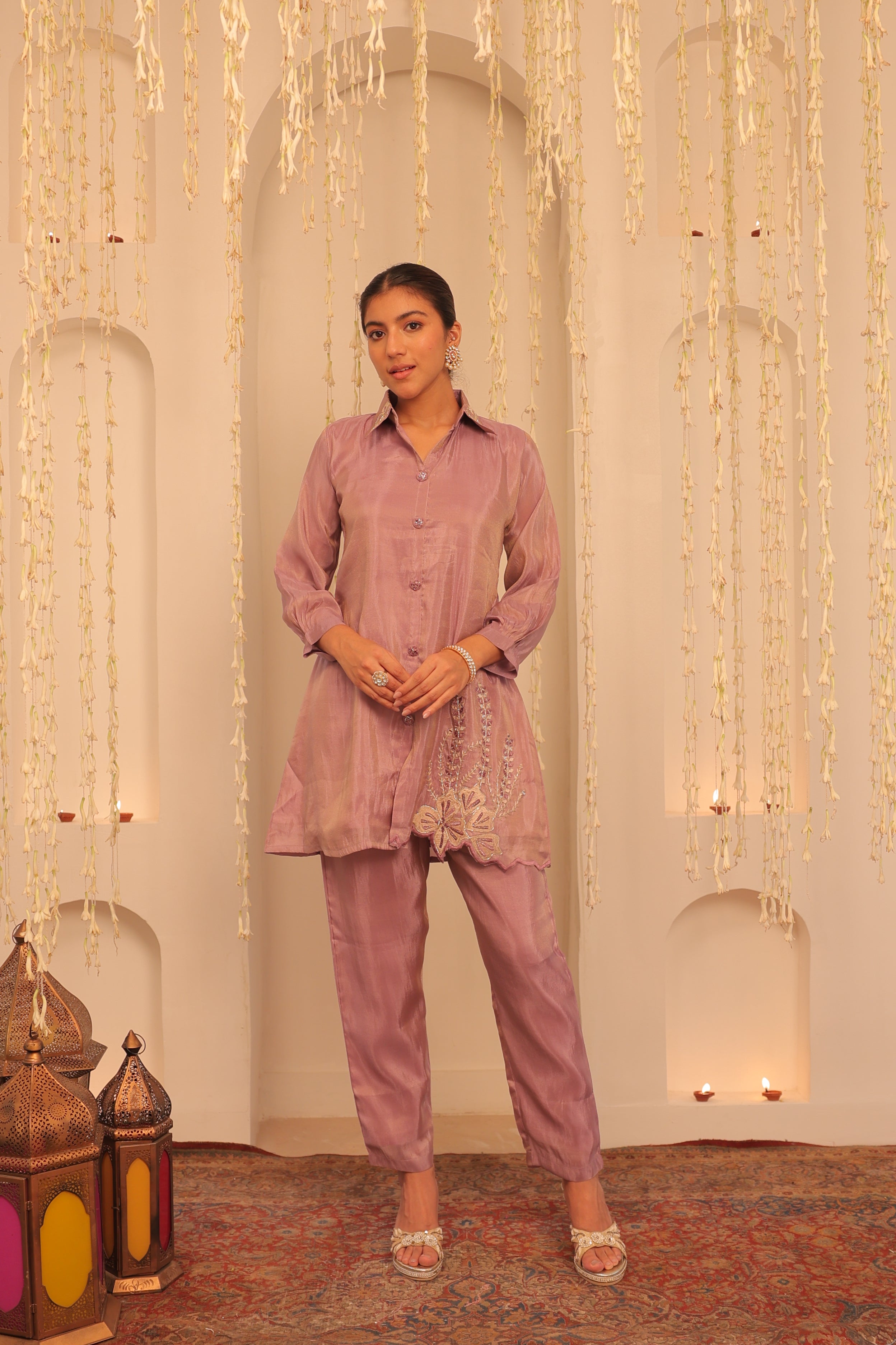 Alaya Mehfil Lilac Luster Co-ord Set