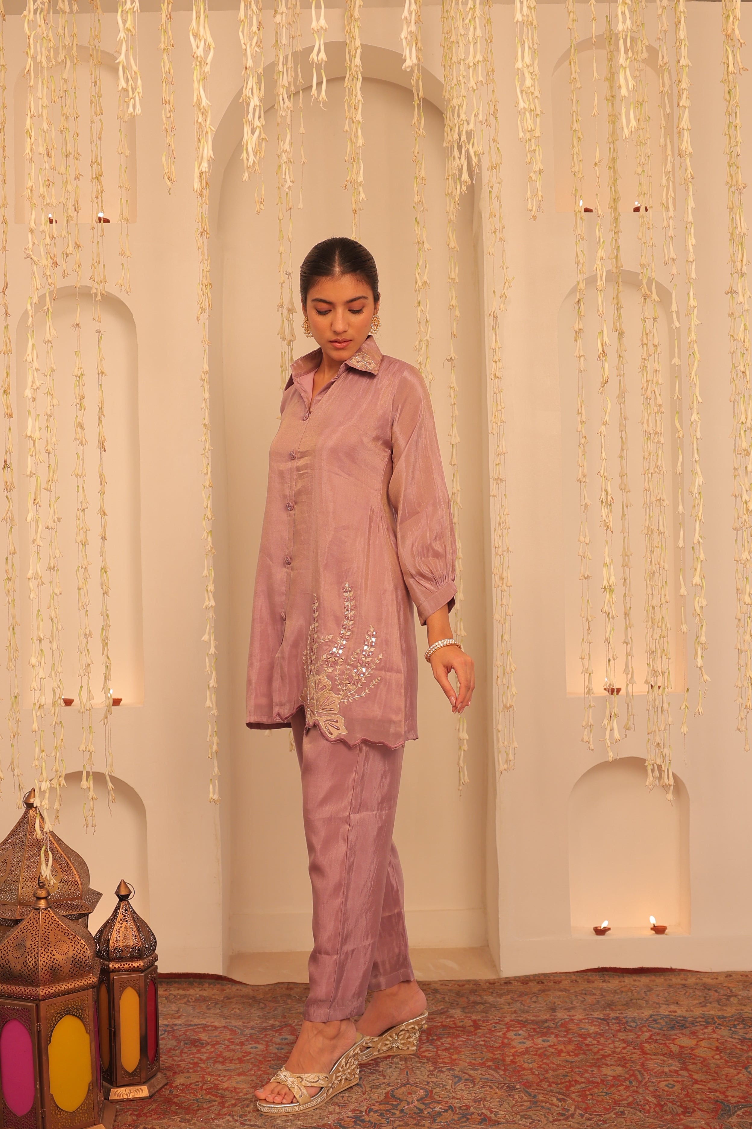 Alaya Mehfil Lilac Luster Co-ord Set