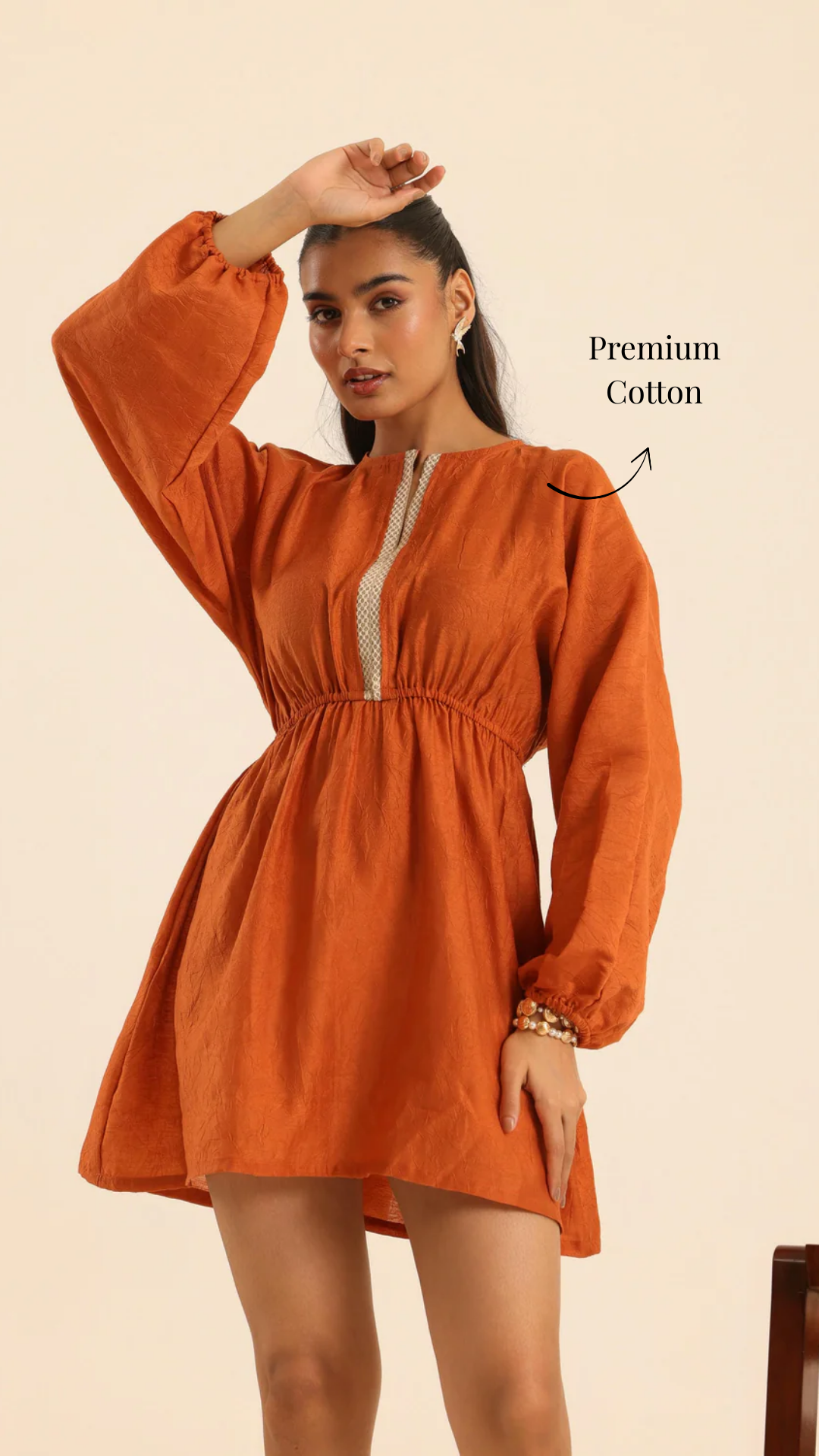 Rangrez Coral Comfort Dress