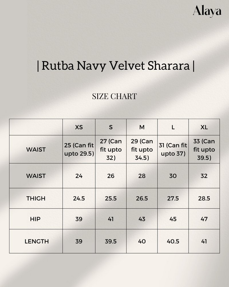 Rutba Navy Velvet Sharara
