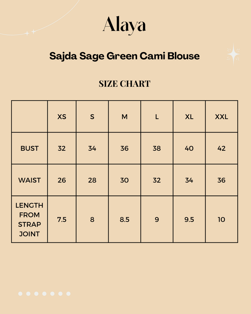 Sajda Sage Green Cami Blouse
