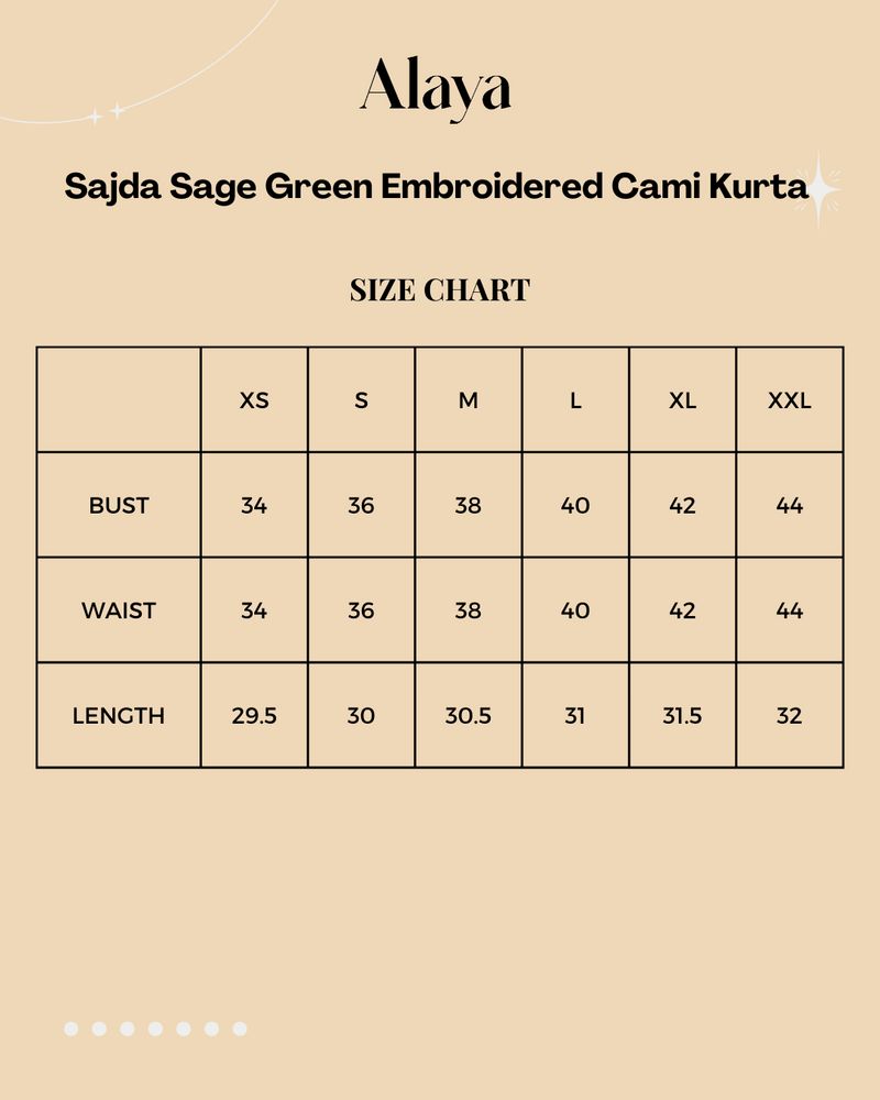 Sajda Sage Green Embroidered Cami Kurta