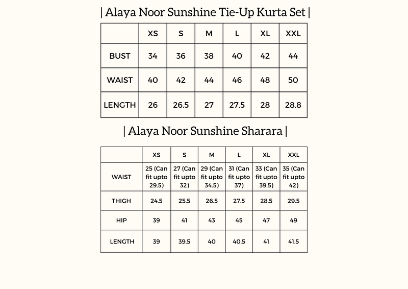 Alaya Noor Sunshine Tie-Up Kurta Set