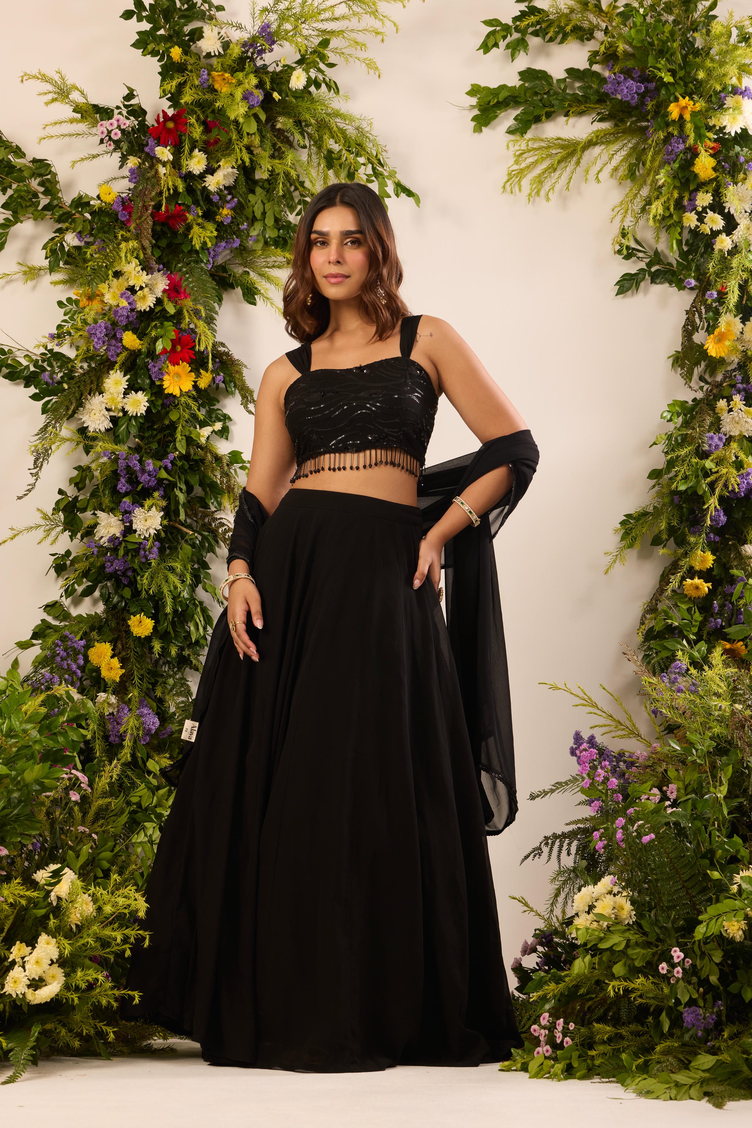 Mastaani Black Allure Lehenga Set