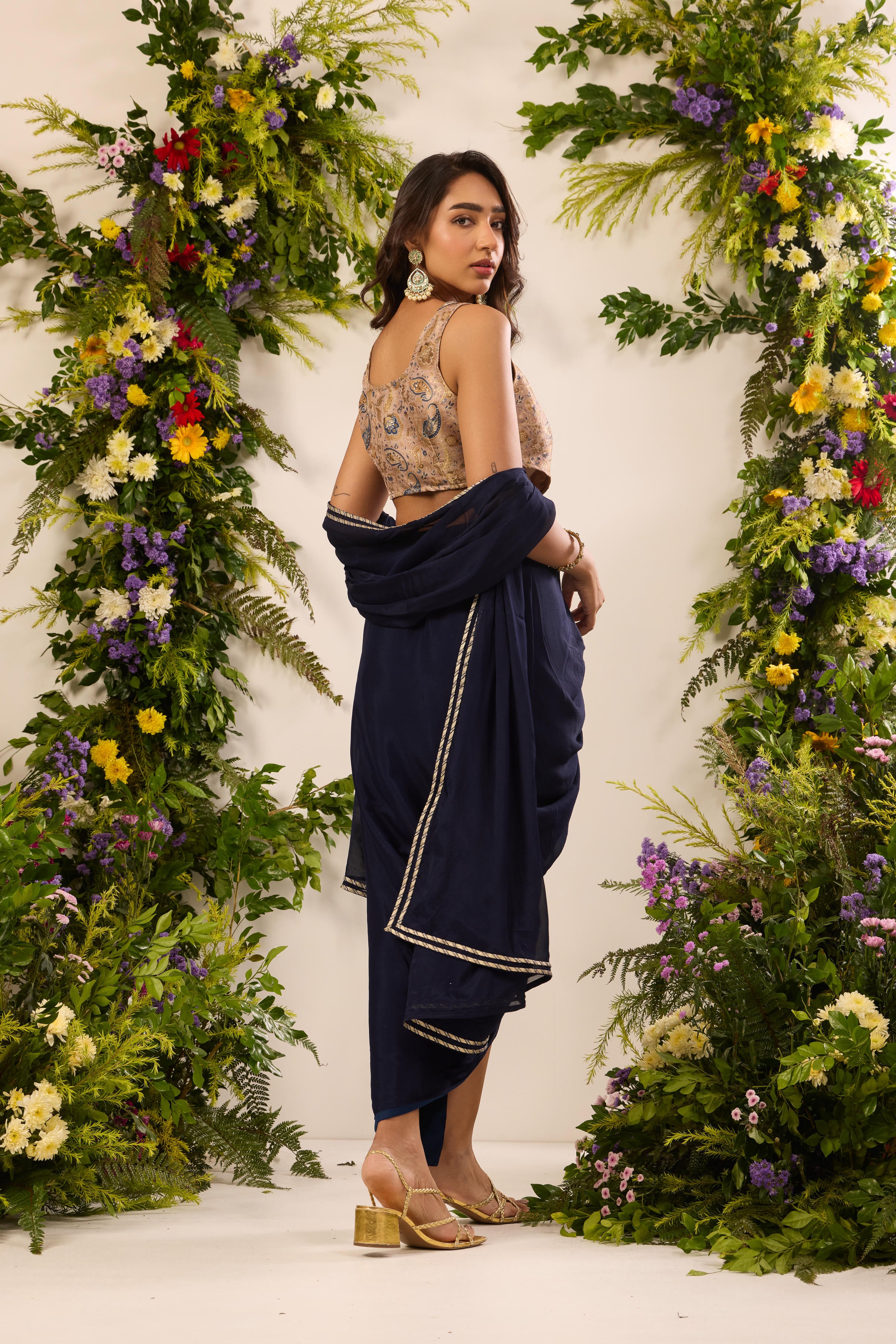 Mastaani Midnight Navy Drape Set