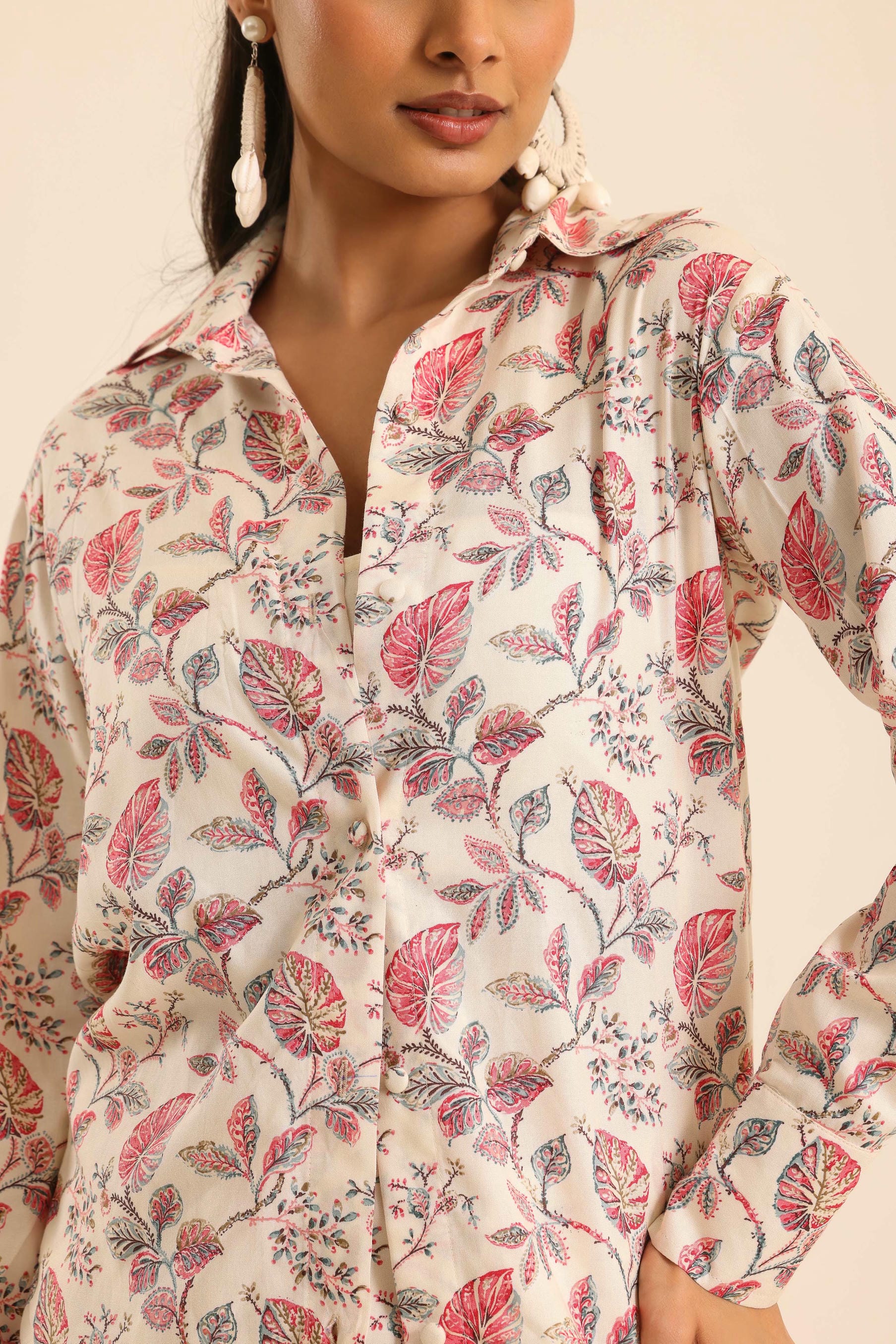 Rangrez Rose Latte Retreat Shirt