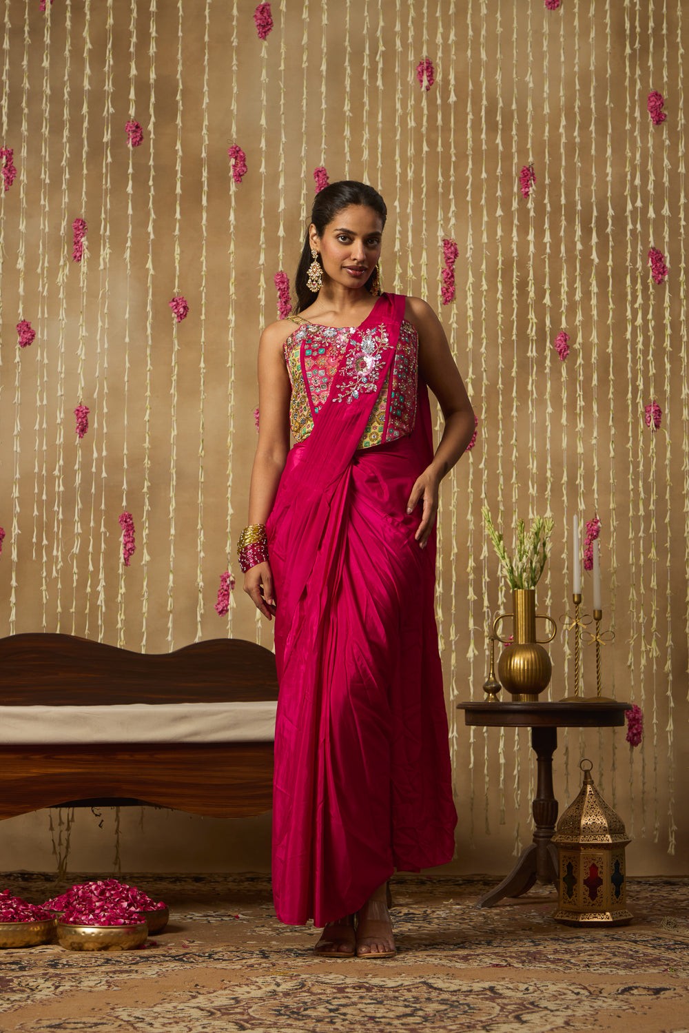 Jhoom Rani Embroidered Saree Set