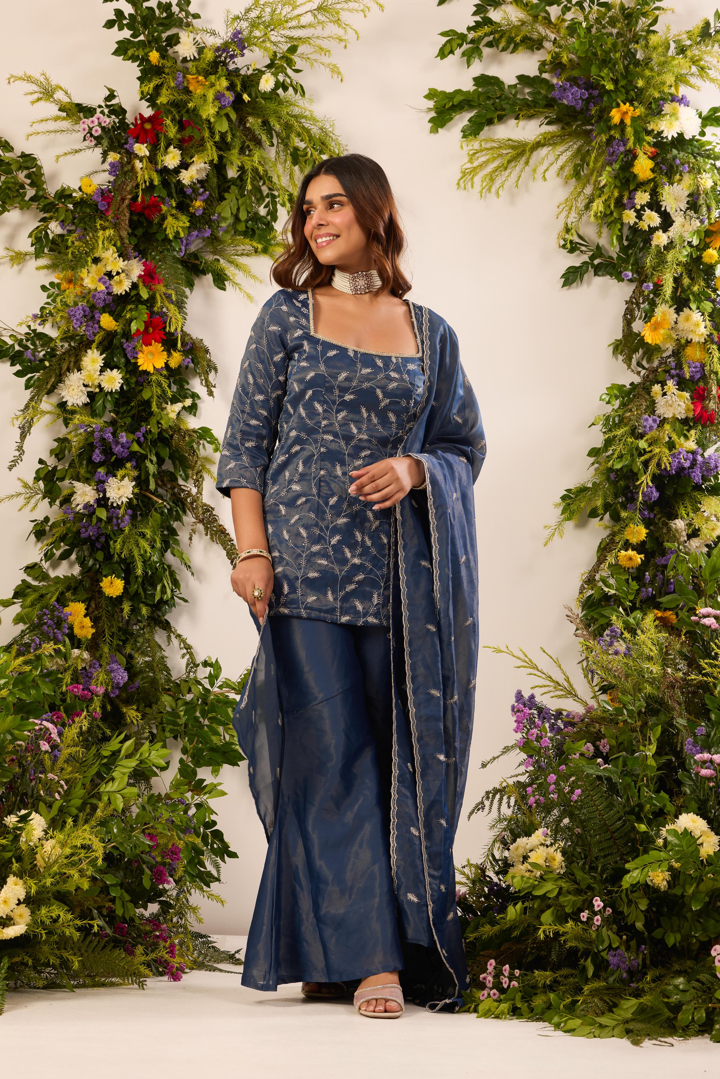 Mastaani Midnight Blue Classic Kurta Set