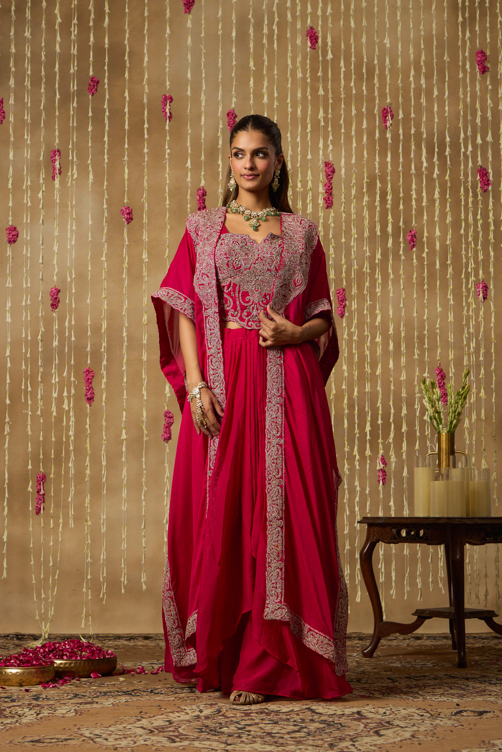 Jhoom Rani Corded Cape Set