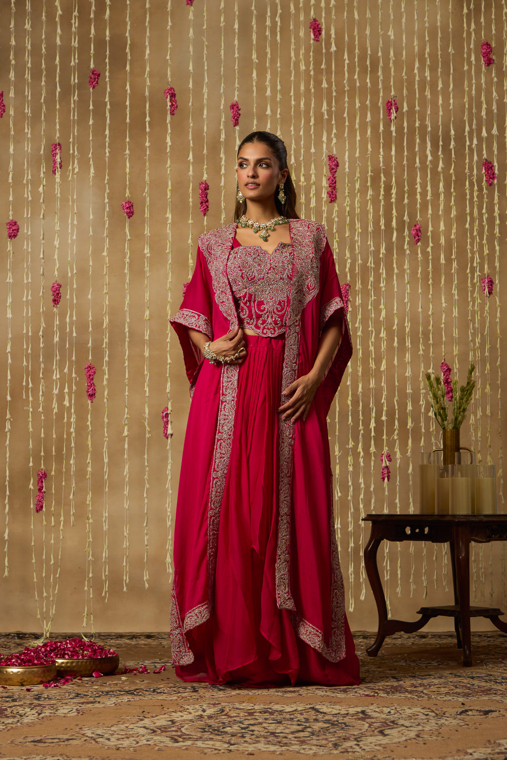 Jhoom Rani Corded Cape Set