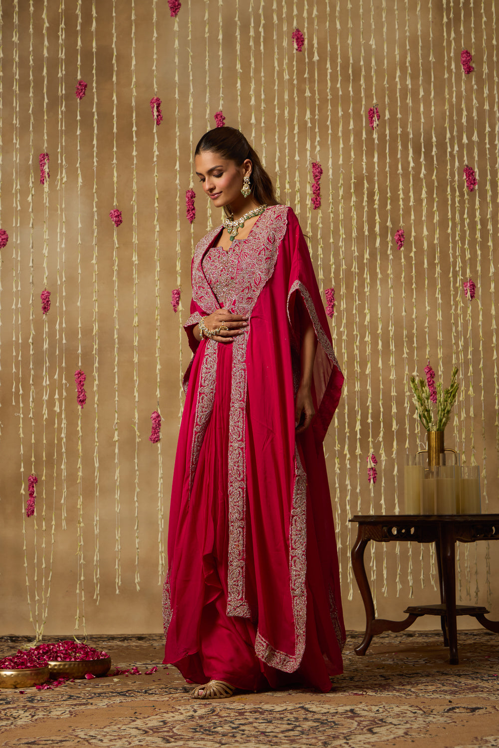 Jhoom Rani Corded Cape Set