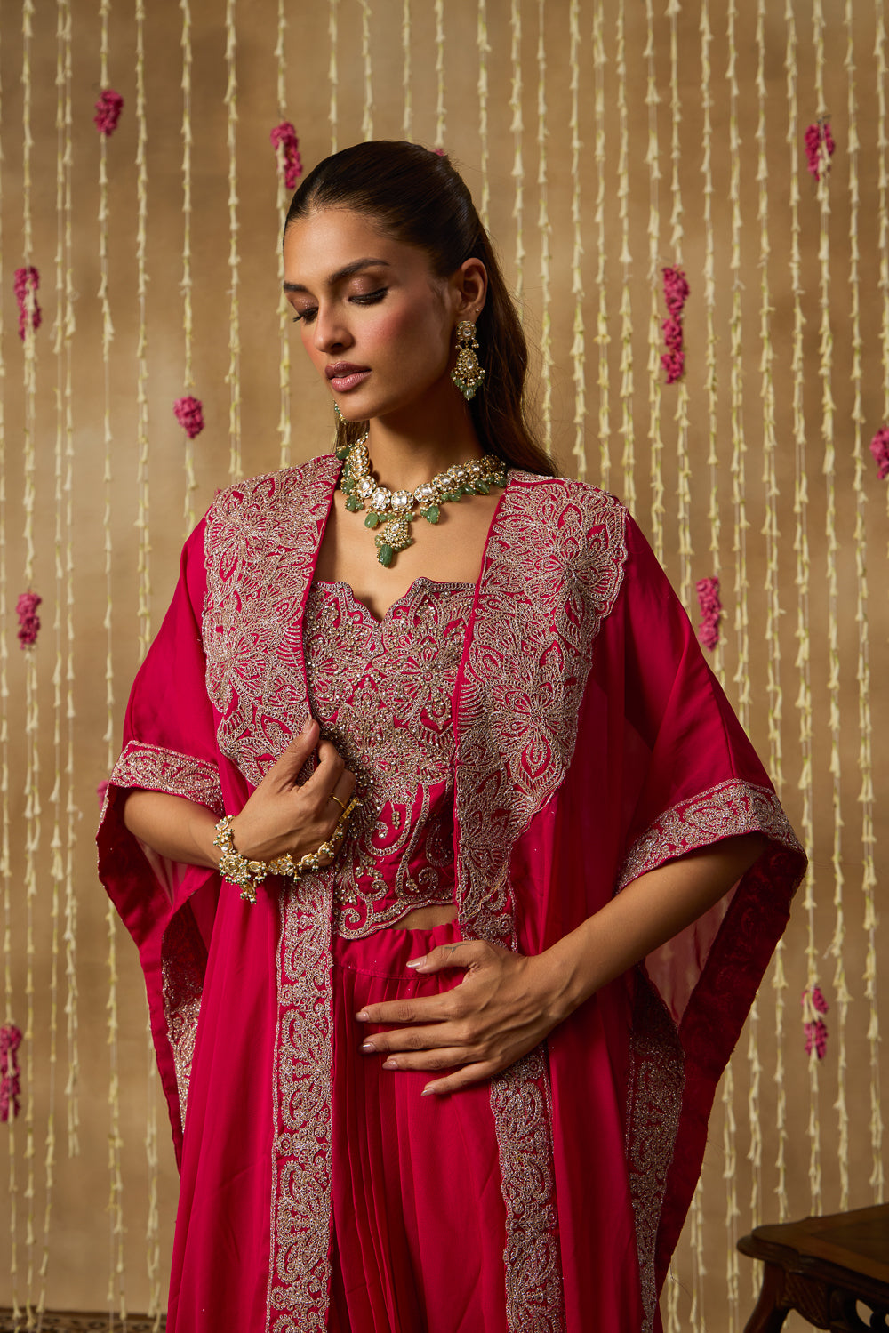 Jhoom Rani Corded Cape Set