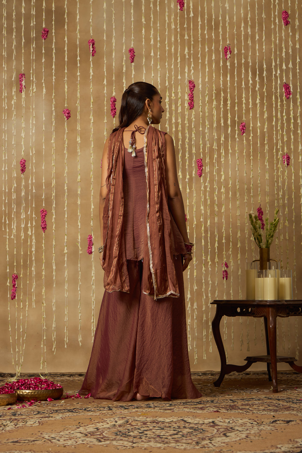 Jhoom Rustic Copper Kurta Set