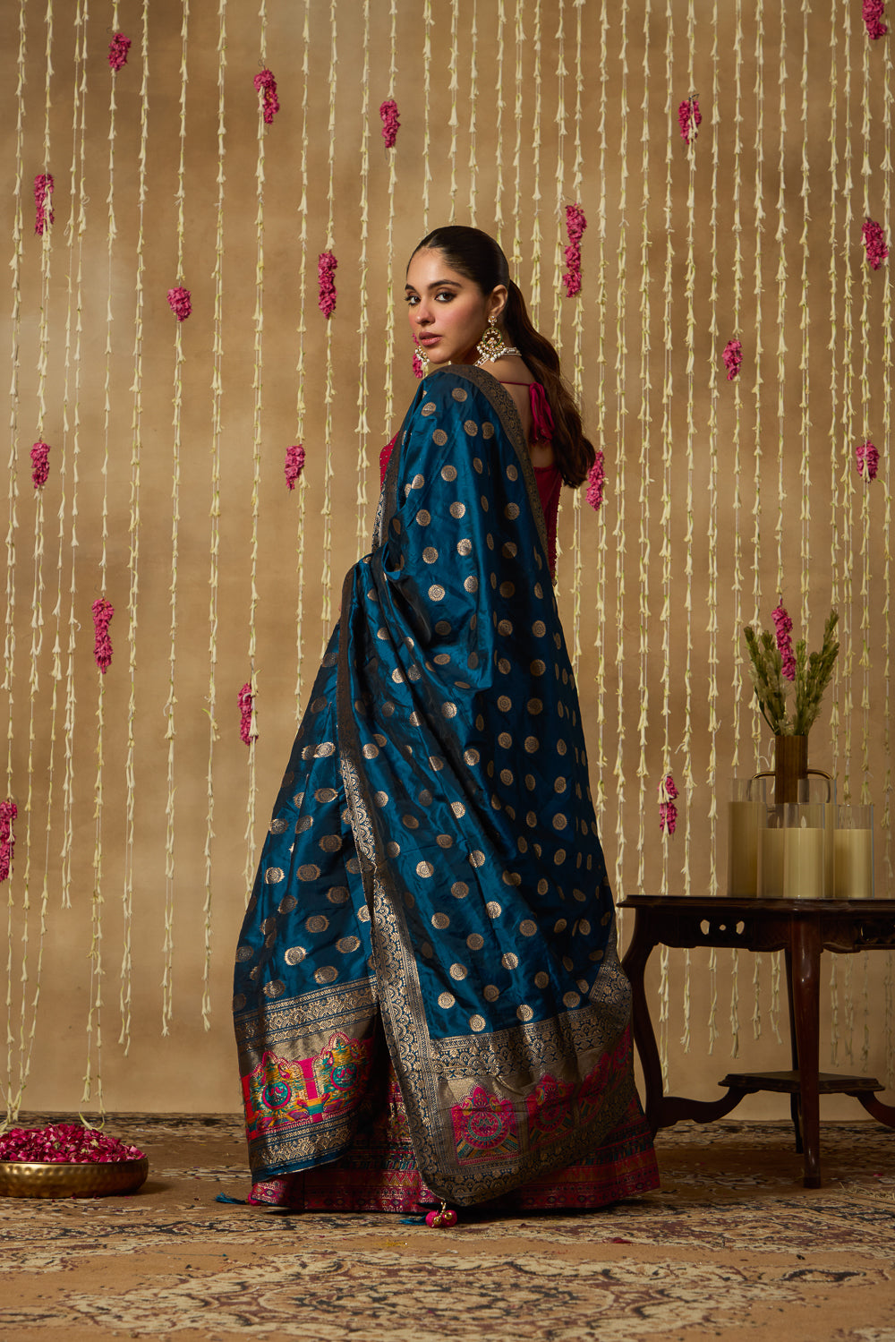Jhoom Ajrakh Multi Lehenga Set